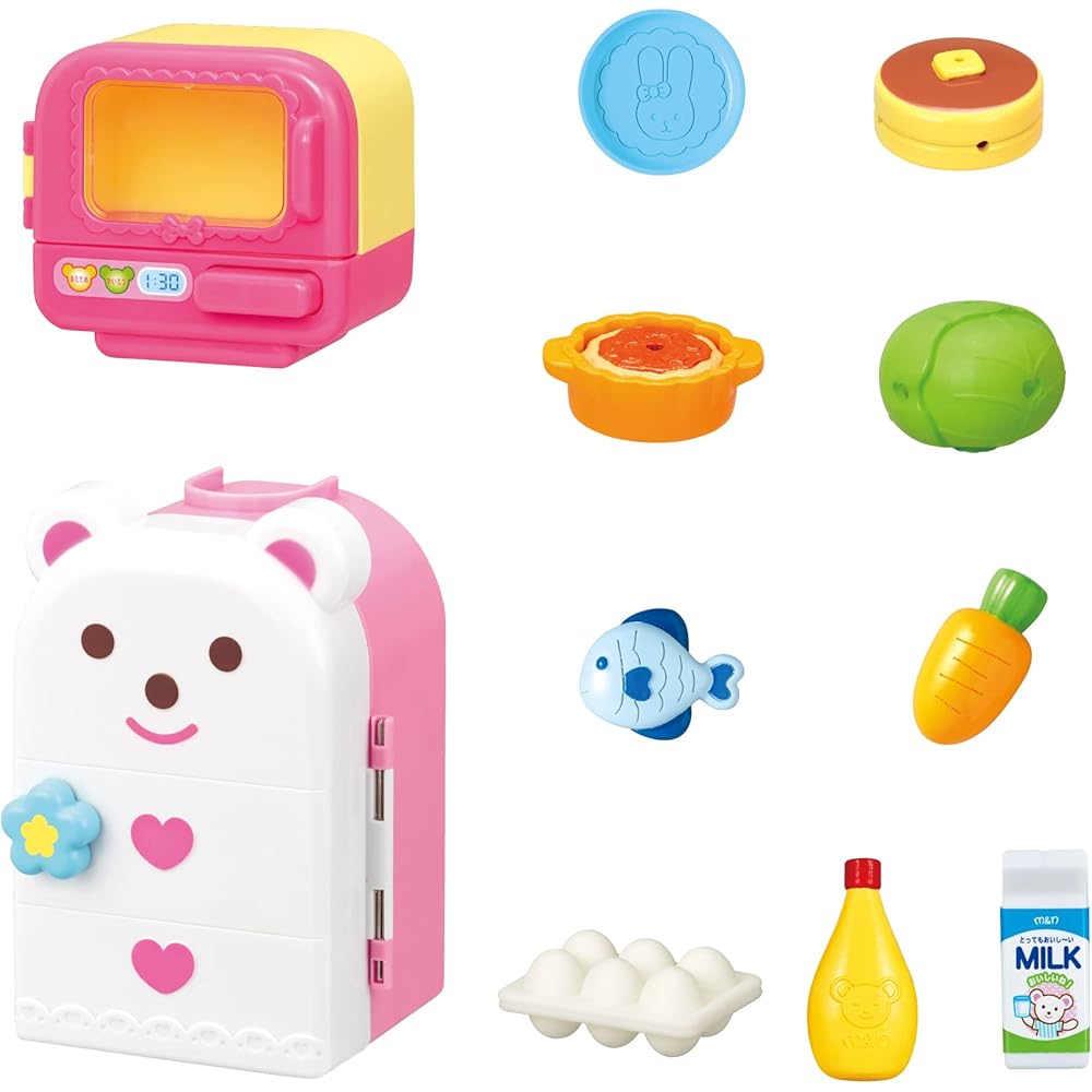Pilot Mel-chan Kitchen Play Set with Microwave and Refrigerator Accessories Pink for Ages 3 and Up
Pilot Mel-chan Kitchen Play Set with Microwave and Refrigerator Accessories Pink for Ages 3 and Up