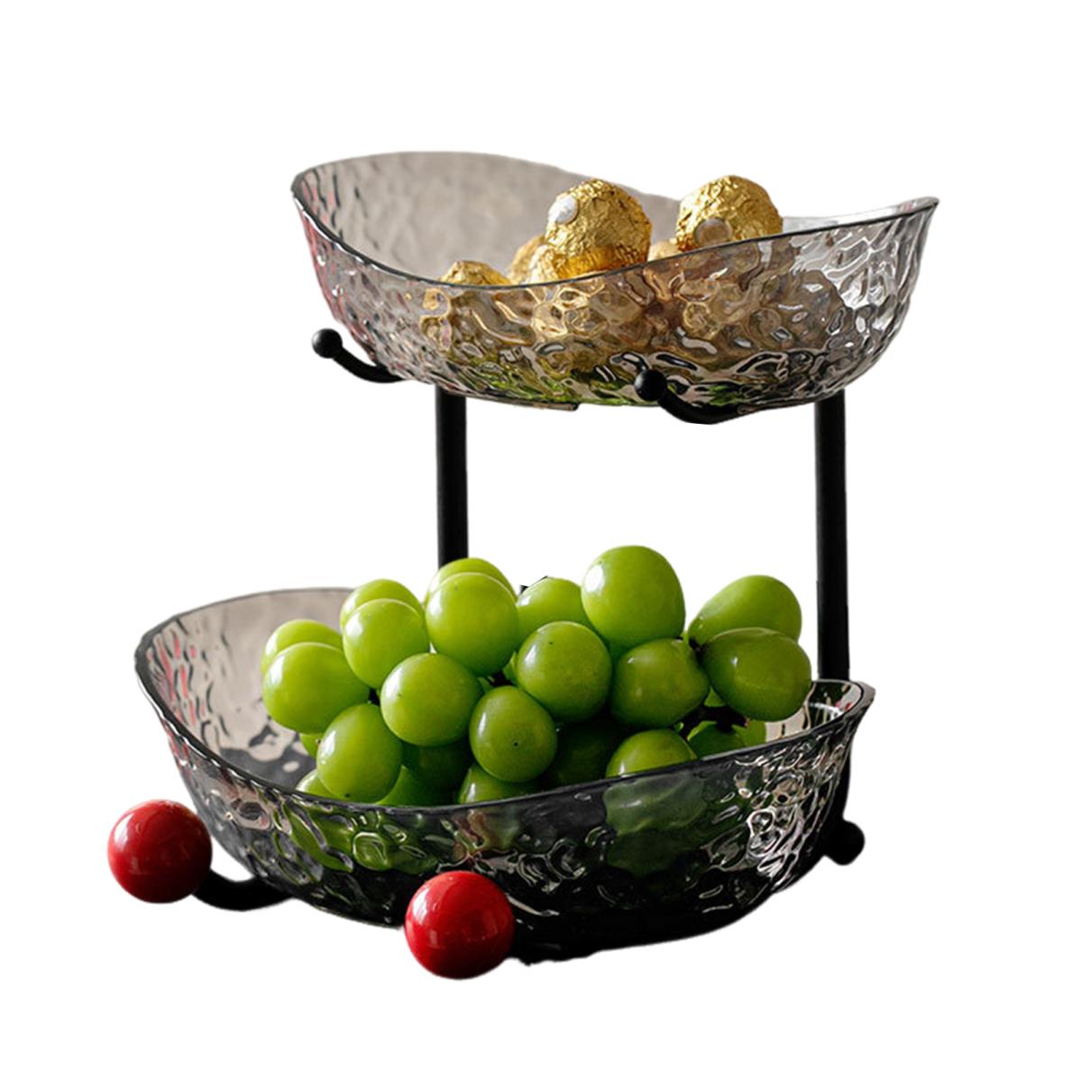 Yousheng 2-х/3-х уровневый поднос для фруктов, пластиковая ваза для фруктов с металлической подставкой, кухонный поднос для фруктов, сервировочный поднос для еды, кексов, десертов Dual Layer серый
Yousheng 2-х/3-х уровневый поднос для фруктов, пластиковая ваза для фруктов с металлической подставкой, кухонный поднос для фруктов, сервировочный поднос для еды, кексов, десертов Dual Layer серый