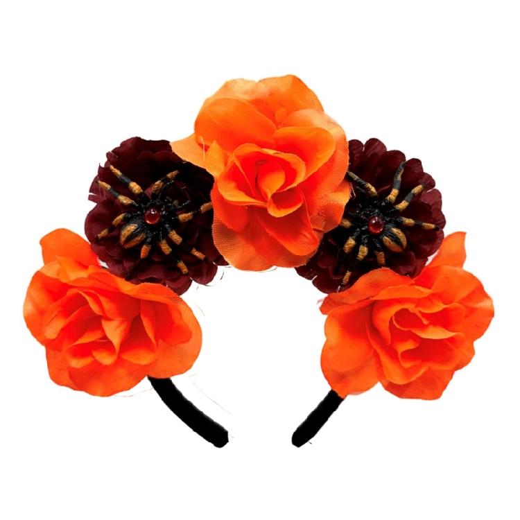 Halloween Bride Flower Crowns Headbands Wedding Spiders and Floral Hair Accessory for Costume Parties Props помаранчевий
Halloween Bride Flower Crowns Headbands Wedding Spiders and Floral Hair Accessory for Costume Parties Props помаранчевий