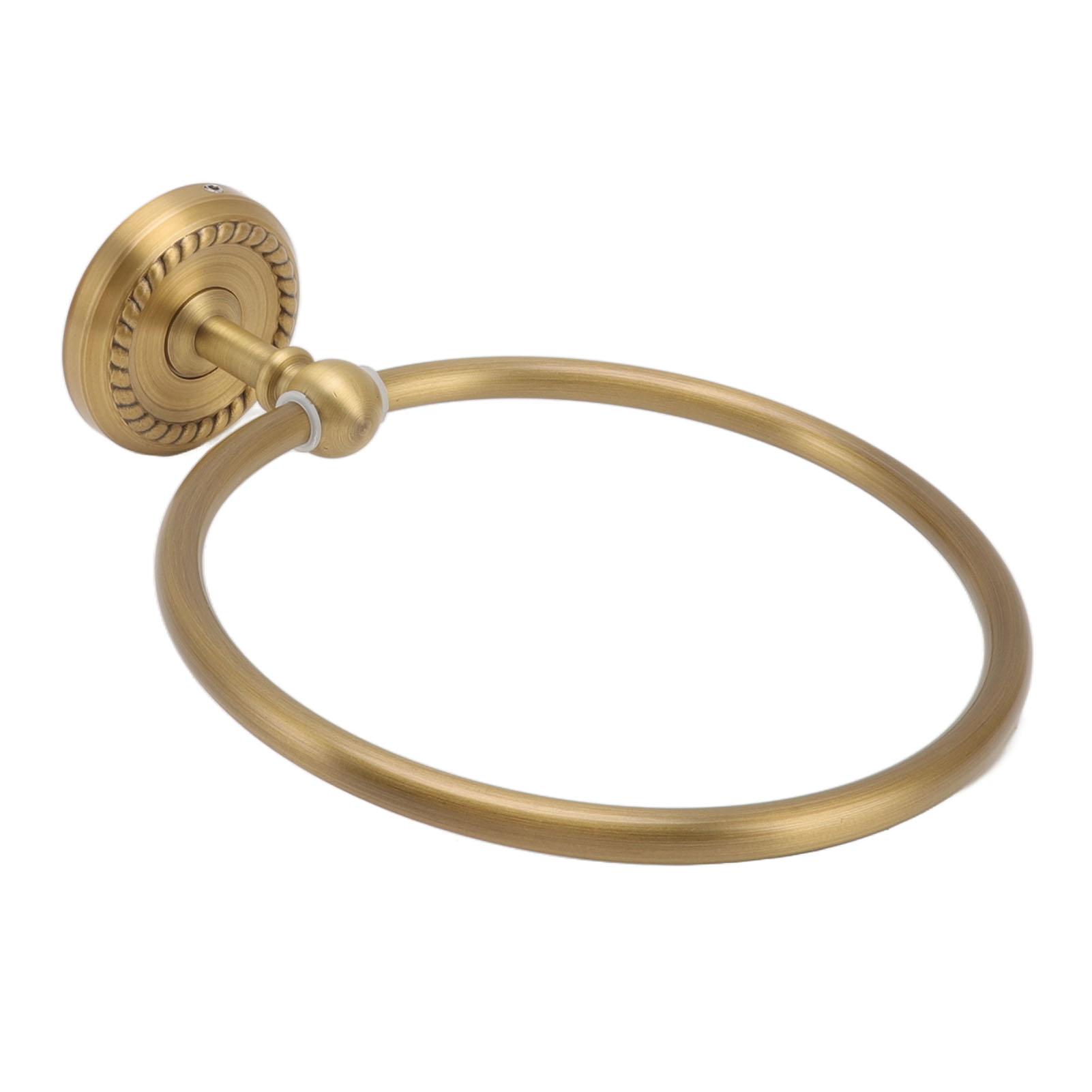 Towel Ring Antique Style Brass Stainless Steel High Hardness Durable Rustproof Hand Towel Holder for Bathroom
Towel Ring Antique Style Brass Stainless Steel High Hardness Durable Rustproof Hand Towel Holder for Bathroom