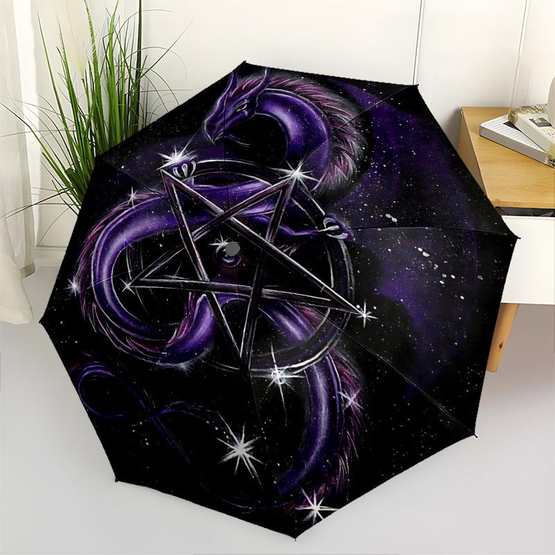Purple Dragon,Star Symbol Automatic Folding Umbrella Compact 8 rib Design,Unique Style,Suitable for Everyday Outdoor Use,Perfect Gift
Purple Dragon,Star Symbol Automatic Folding Umbrella Compact 8 rib Design,Unique Style,Suitable for Everyday Outdoor Use,Perfect Gift