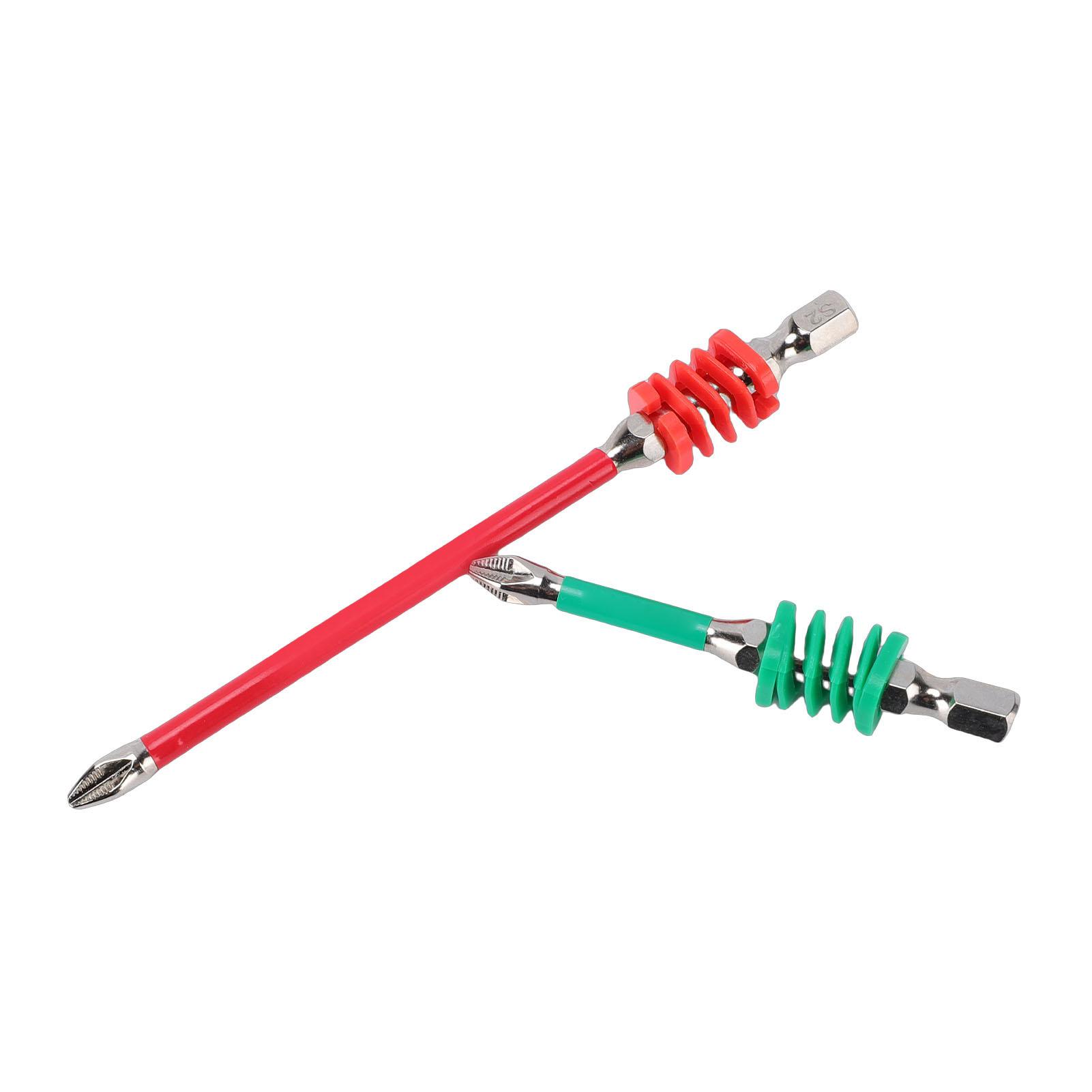 2PCS Spring Loaded Screwdriver Bits 1/4 Inch Hex Shank Crossed Bit for Electric Screwdrivers and Hand Tools 65mm 110mm
2PCS Spring Loaded Screwdriver Bits 1/4 Inch Hex Shank Crossed Bit for Electric Screwdrivers and Hand Tools 65mm 110mm