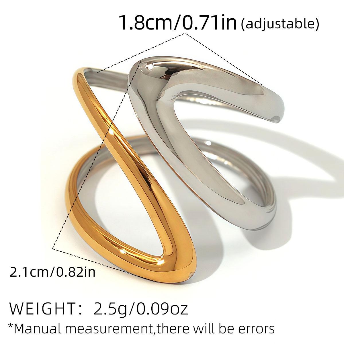 Fashion 304 Stainless Steel Minimalist Irregular Curve Geometric Curved Ring For Women Tarnish Free Fashion Unisex Zircon Gift resizable
Fashion 304 Stainless Steel Minimalist Irregular Curve Geometric Curved Ring For Women Tarnish Free Fashion Unisex Zircon Gift resizable