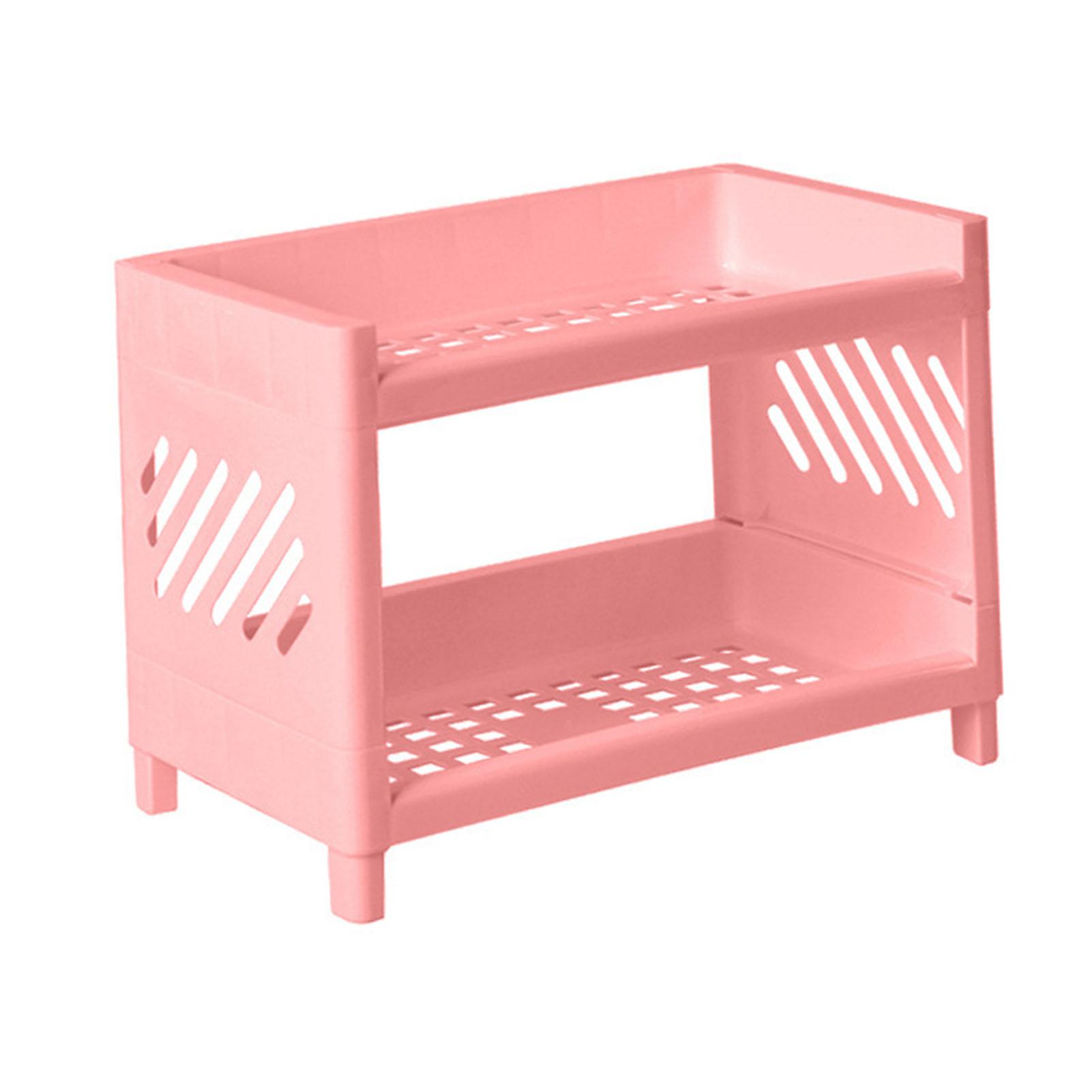 2 Tier Desktop Shelf Plastic Desktop Storage Rack for Bedroom Dorm
2 Tier Desktop Shelf Plastic Desktop Storage Rack for Bedroom Dorm