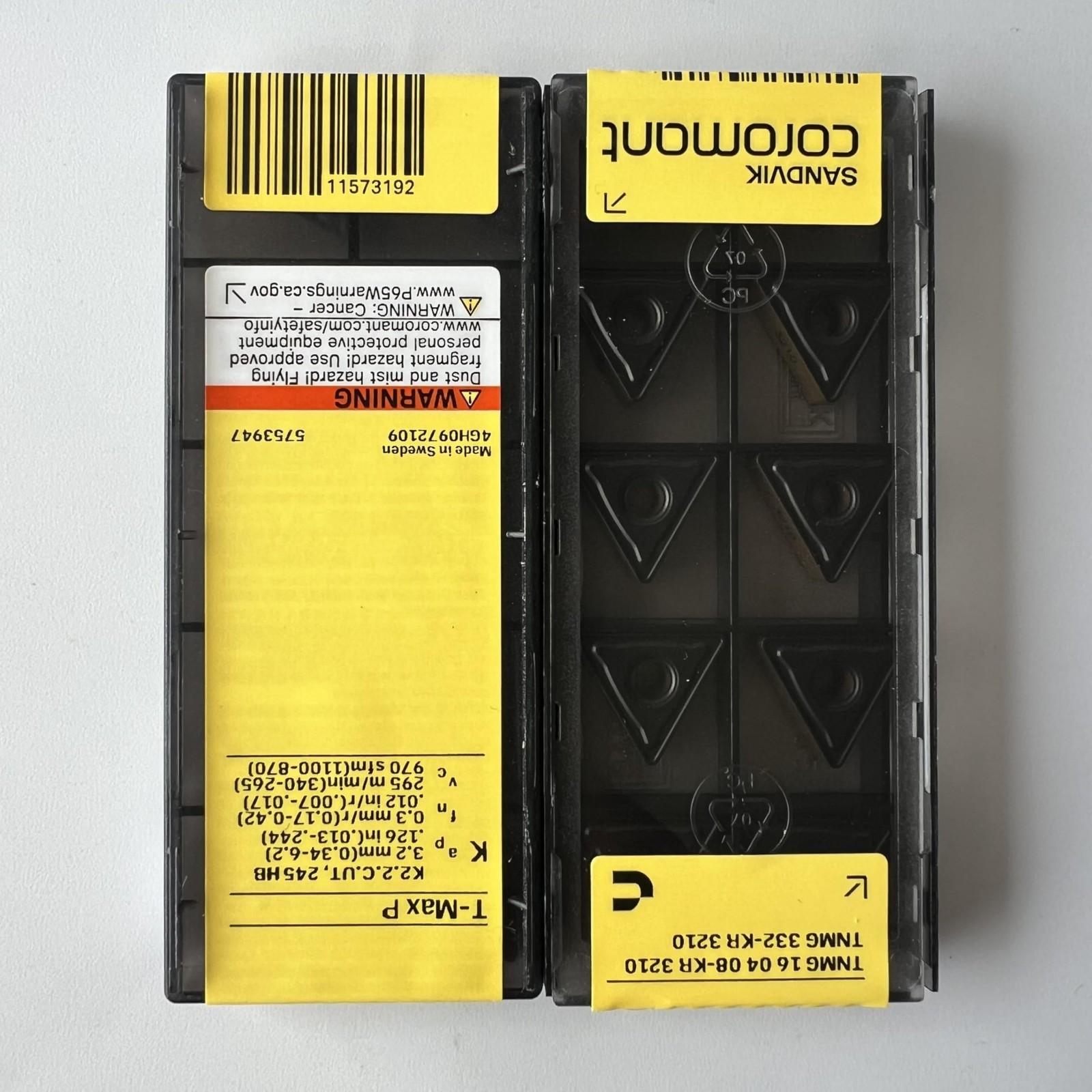SANDVIK / TNMG160408-KR 3210 / Original Swedish hard alloy blade 10 Pcs
SANDVIK / TNMG160408-KR 3210 / Original Swedish hard alloy blade 10 Pcs