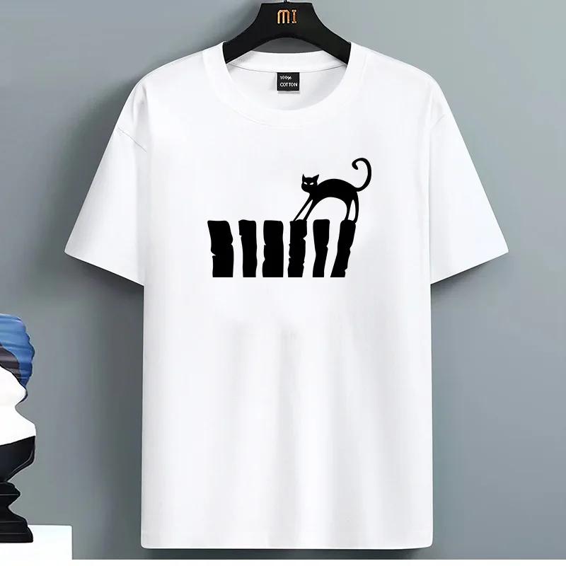Black Cat On Railing Graphic Print Oversized Cotton TShirt Loose Crew Neck Tee for Unisex Women S
Black Cat On Railing Graphic Print Oversized Cotton TShirt Loose Crew Neck Tee for Unisex Women S