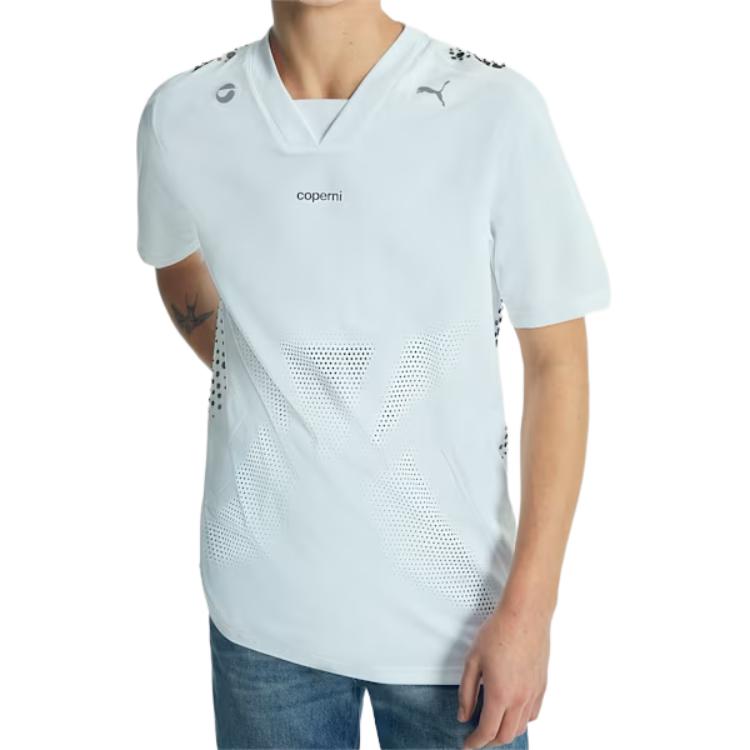 Puma X Coperni Collaboration SS24 Brand Logo Fashion V-Neck Short Sleeve T-Shirt Unisex Tops White 627982-02 S
Puma X Coperni Collaboration SS24 Brand Logo Fashion V-Neck Short Sleeve T-Shirt Unisex Tops White 627982-02 S
