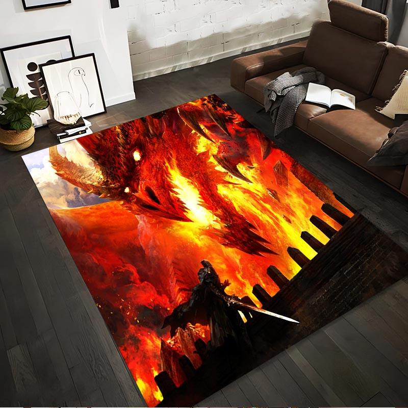 Fantasy Dragon and Warrior Fighting Scene with Flames and Castle Wall Background Suitable for use as an anti-slip1 for1room and bedroom sofas 40x60cm( 15x23in )
Fantasy Dragon and Warrior Fighting Scene with Flames and Castle Wall Background Suitable for use as an anti-slip1 for1room and bedroom sofas 40x60cm( 15x23in )