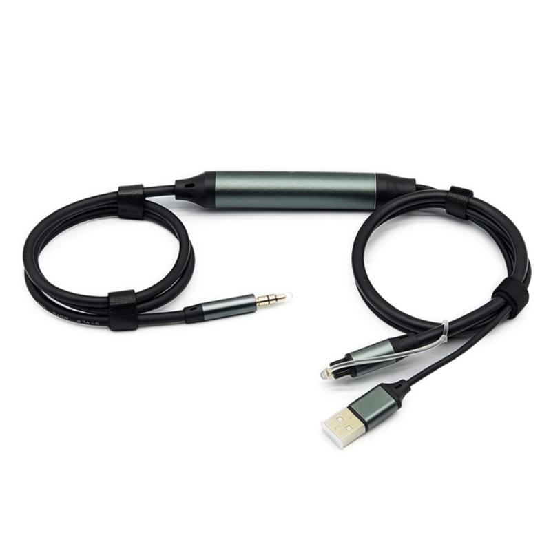Digitals Fiber Opticals to 3.5mm Sound Adapters Cable Includes USB Power Support Builts In DACs Converters 1
Digitals Fiber Opticals to 3.5mm Sound Adapters Cable Includes USB Power Support Builts In DACs Converters 1