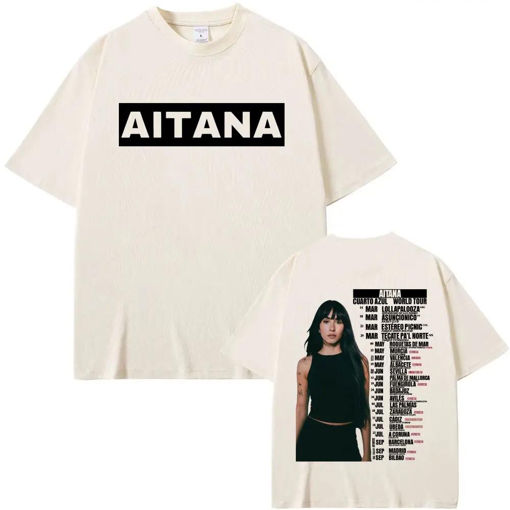 Aitana Cuarto Azul World Tour Portrait Dual-Sided Oversized T-Shirt Spanish Pop Singer Merch Fan Casual Streetwear Unisex Black T-shirt XXXL
Aitana Cuarto Azul World Tour Portrait Dual-Sided Oversized T-Shirt Spanish Pop Singer Merch Fan Casual Streetwear Unisex Black T-shirt XXXL