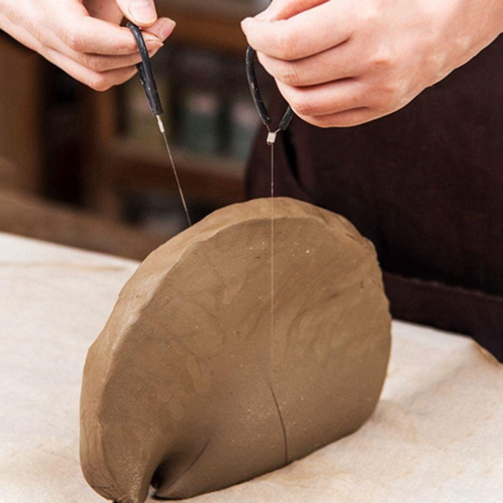 Clay Accessories DIY Cutting Clay Cutting Rope Wire Slitting Line Pottery Tools Steel Wire Drawing чорний
Clay Accessories DIY Cutting Clay Cutting Rope Wire Slitting Line Pottery Tools Steel Wire Drawing чорний