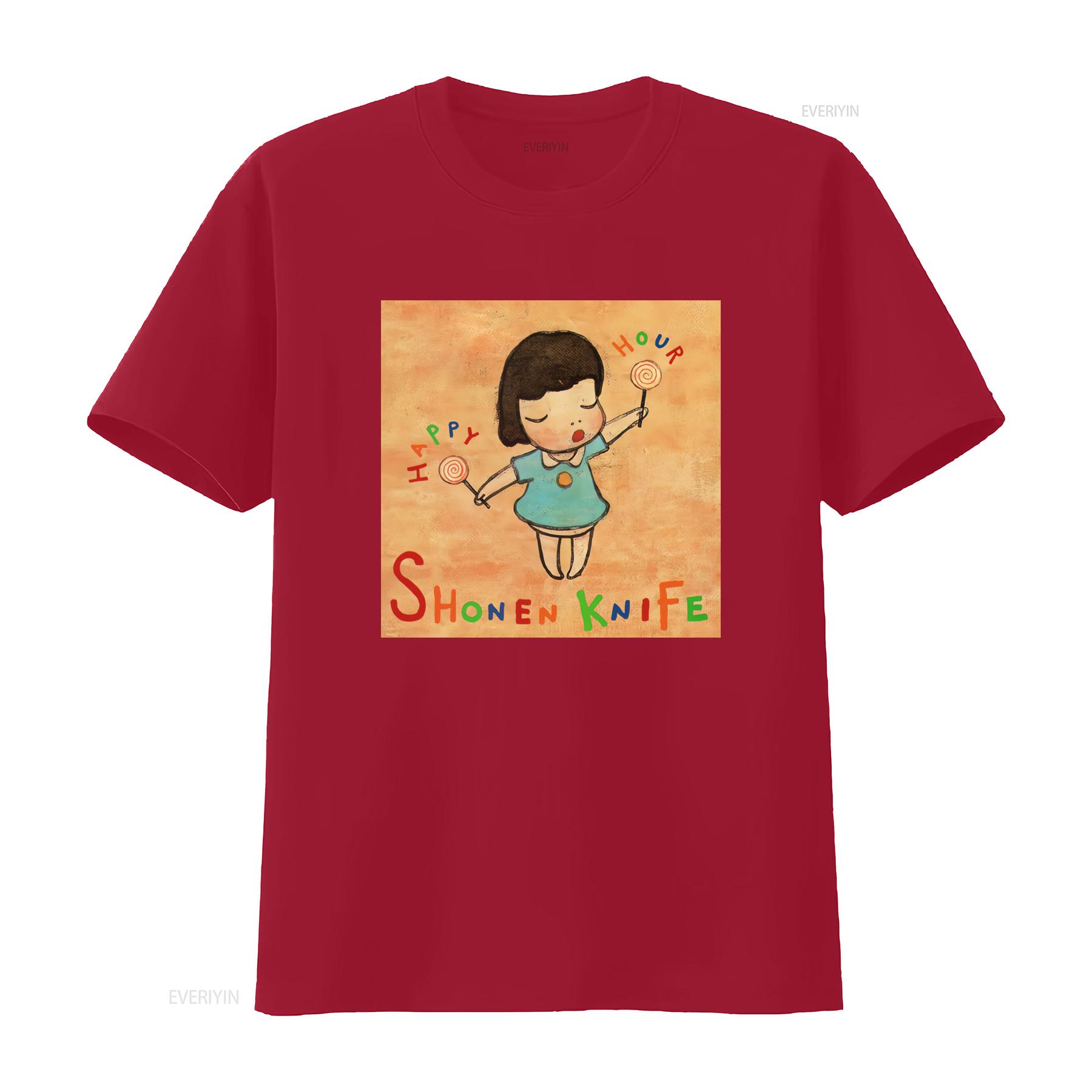 Shonen Knife Happy Hour Cartoon Girl Lollipop Print Casual Cool Classic Mens T Shirt Size S 4X vintage Washed Stylish homme S
Shonen Knife Happy Hour Cartoon Girl Lollipop Print Casual Cool Classic Mens T Shirt Size S 4X vintage Washed Stylish homme S