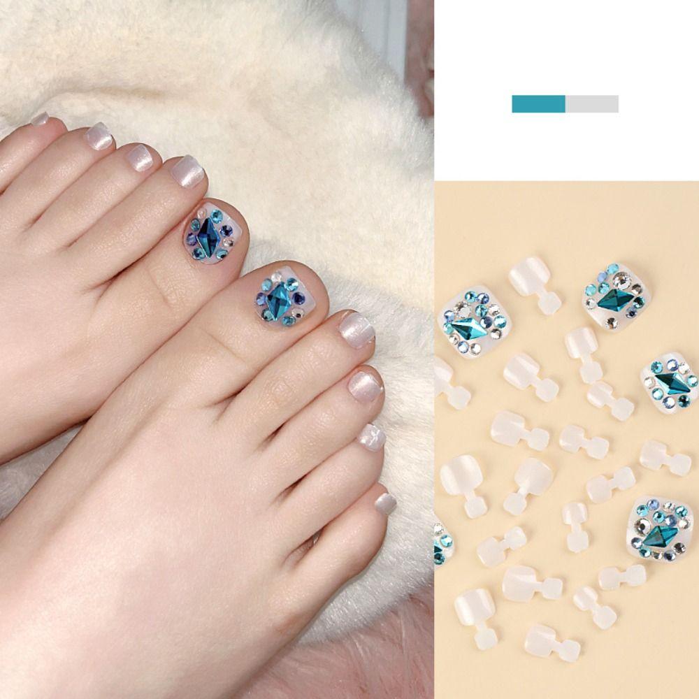 Dazzle Color Nail Decoration Full Cover Nail Art Tips Short Fake Nails Detachable Foot False Nails
Dazzle Color Nail Decoration Full Cover Nail Art Tips Short Fake Nails Detachable Foot False Nails