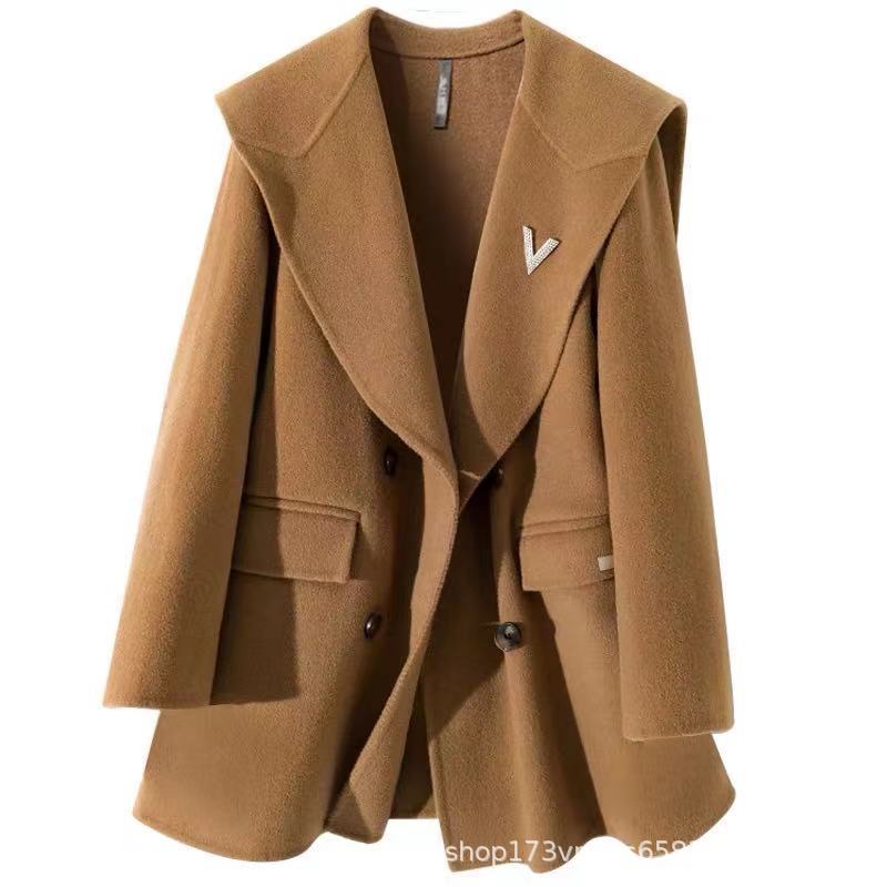 Новое двустороннее кашемировое пальто женское короткое темно-синее с воротником маленькое демисезонное шерстяное пальто с темпераментом M тыква
Новое двустороннее кашемировое пальто женское короткое темно-синее с воротником маленькое демисезонное шерстяное пальто с темпераментом M тыква