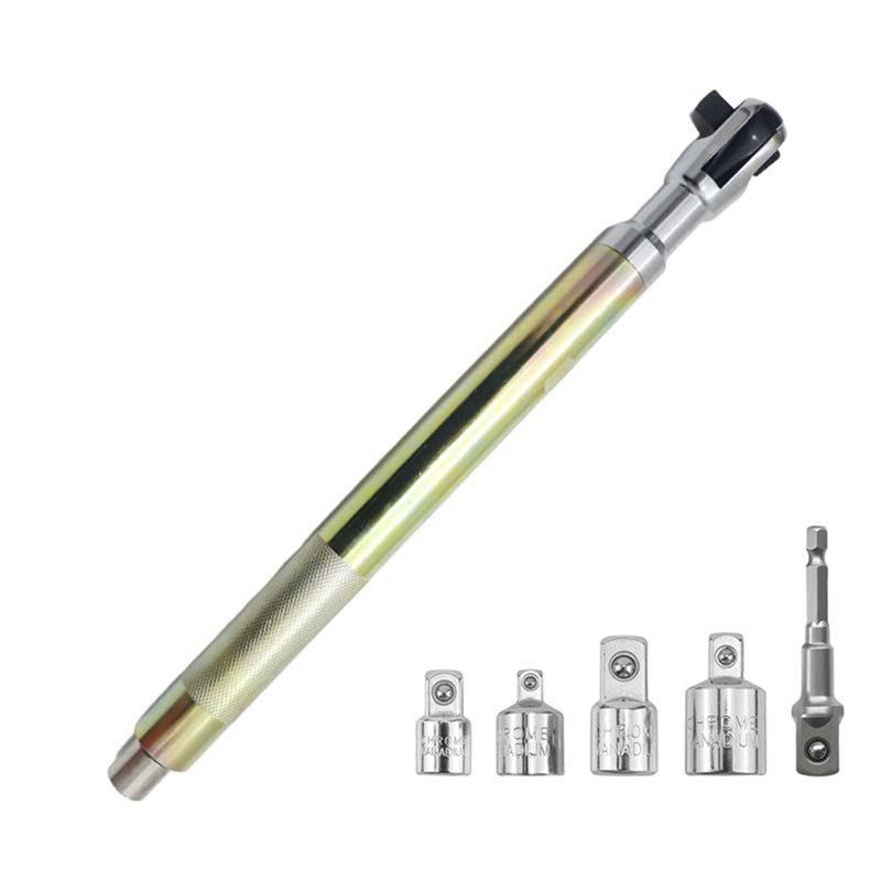 Fresh Quick Ratchet Wrench Automatic Offset Impact Extension Wrench With Connector For Manual Extension Socket Force Rod Tool
Fresh Quick Ratchet Wrench Automatic Offset Impact Extension Wrench With Connector For Manual Extension Socket Force Rod Tool