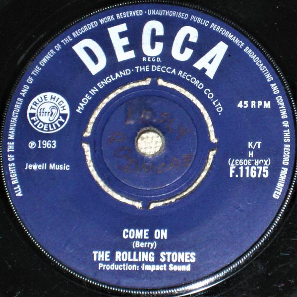 7inch Record ROLLING STONES - Come On / I Want To Be Loved F11675 Decca 1963 UK Rock Used
7inch Record ROLLING STONES - Come On / I Want To Be Loved F11675 Decca 1963 UK Rock Used