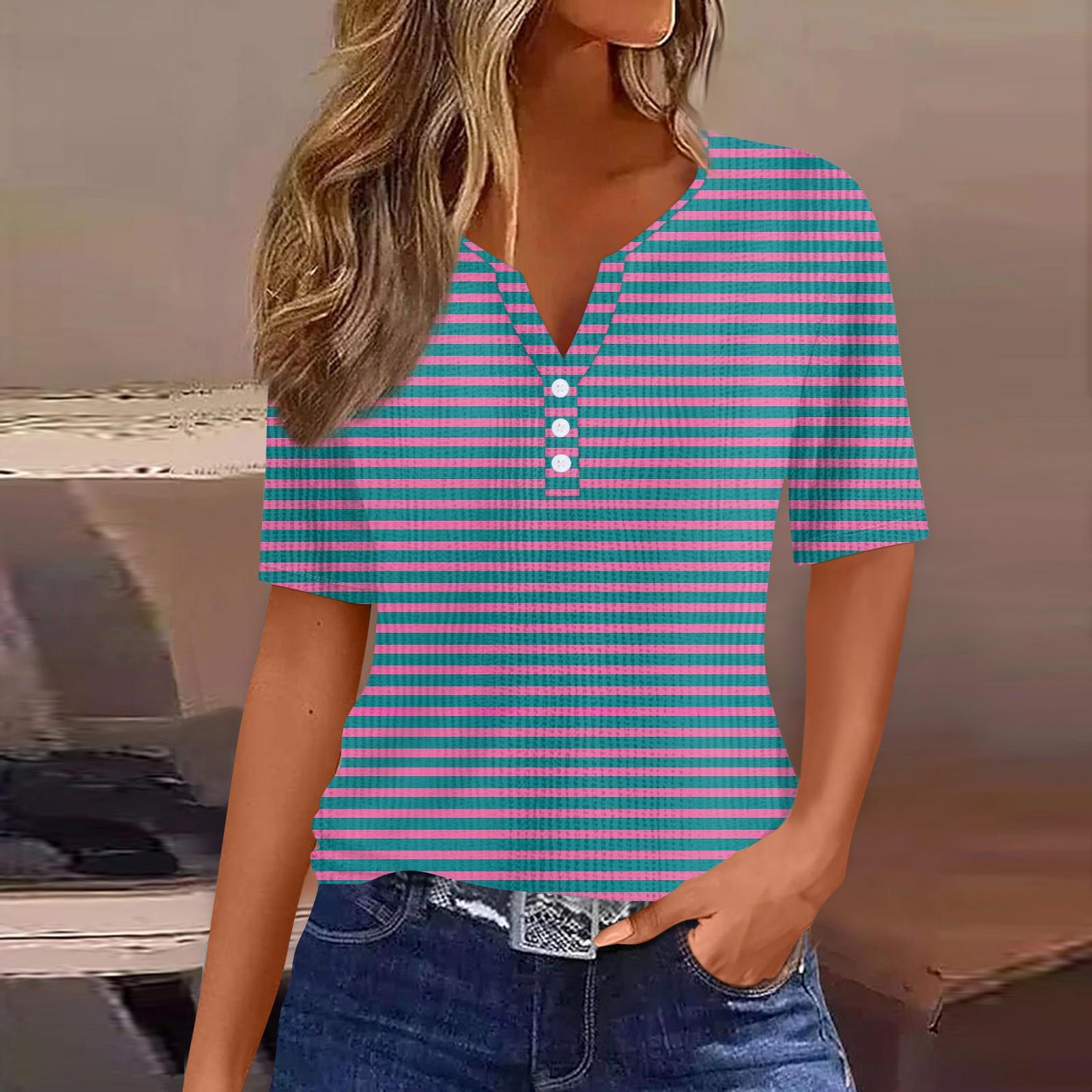 Футболки для женщин, плиссированные, с V-образным вырезом, нарядные, повседневные блузки с принтом, короткие рукава, летние топы, свободный крой L синий
Футболки для женщин, плиссированные, с V-образным вырезом, нарядные, повседневные блузки с принтом, короткие рукава, летние топы, свободный крой L синий