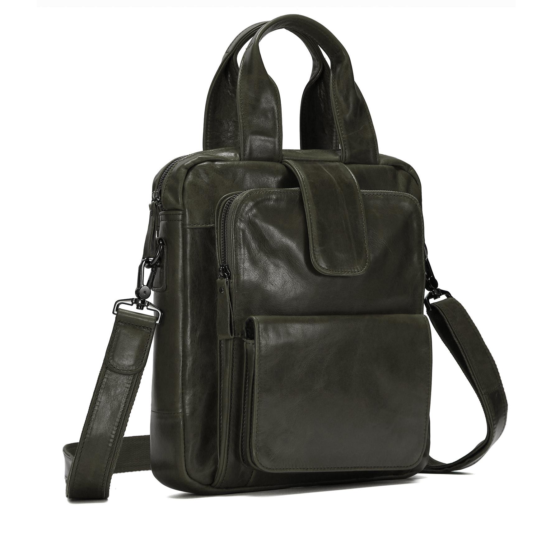 Сумка из натуральной кожи большой вместимости многофункциональная сумка через плечо вертикальная мужская серый/зелёный
Сумка из натуральной кожи большой вместимости многофункциональная сумка через плечо вертикальная мужская серый/зелёный