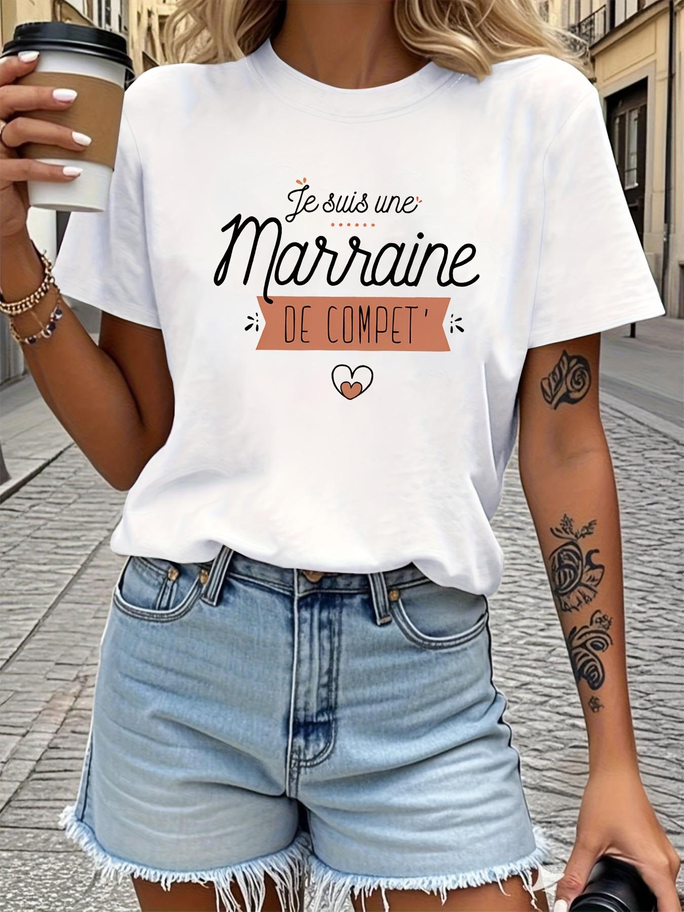 I Am A Godmother of Competence, Paired with A Heart-Themed Letter Print Women S Round Neck Spring-Summer T-Shirt S белый
I Am A Godmother of Competence, Paired with A Heart-Themed Letter Print Women S Round Neck Spring-Summer T-Shirt S белый