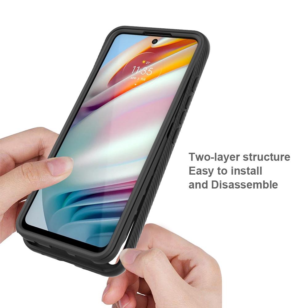 For Motorola Moto G60 Well-protected 3-in-1 Case PC+TPU Hybrid Anti-scratch Mobile Phone Shell with PET Screen Protector Red
For Motorola Moto G60 Well-protected 3-in-1 Case PC+TPU Hybrid Anti-scratch Mobile Phone Shell with PET Screen Protector Red