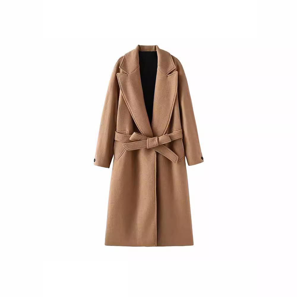 Новые женские осенние и зимние пальто с уздечкой Элегантное теплое шерстяное пальто L хаки
Новые женские осенние и зимние пальто с уздечкой Элегантное теплое шерстяное пальто L хаки