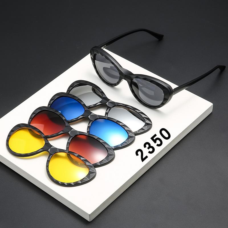Set Of Glasses, Sunglasses, Women S Personality Frame, Five-Piece Magnetic Clip Sunglasses 2350 PC material rack
Set Of Glasses, Sunglasses, Women S Personality Frame, Five-Piece Magnetic Clip Sunglasses 2350 PC material rack
