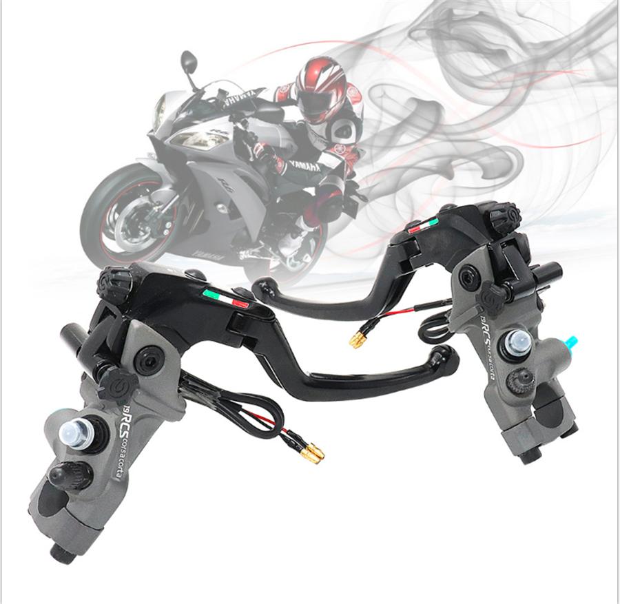 Pair CNC 19 RCS Motorcycle Brake Master Cylinder Cable clutch Radial Brake Pump 22mm Universal For Honda Yamaha Kawasaki Suzuki Right Left side
Pair CNC 19 RCS Motorcycle Brake Master Cylinder Cable clutch Radial Brake Pump 22mm Universal For Honda Yamaha Kawasaki Suzuki Right Left side