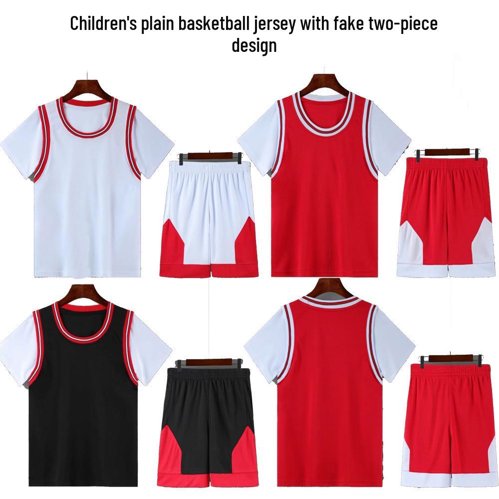 Kids Basketball Uniform Set: Unisex Two-Piece Short-Sleeve Jersey with Customizable Team Print M чорний
Kids Basketball Uniform Set: Unisex Two-Piece Short-Sleeve Jersey with Customizable Team Print M чорний
