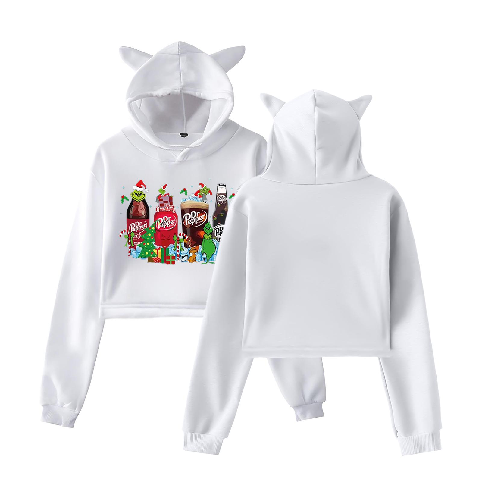 Женская модная повседневная толстовка с длинным рукавом, капюшоном и принтом XL белый
Женская модная повседневная толстовка с длинным рукавом, капюшоном и принтом XL белый