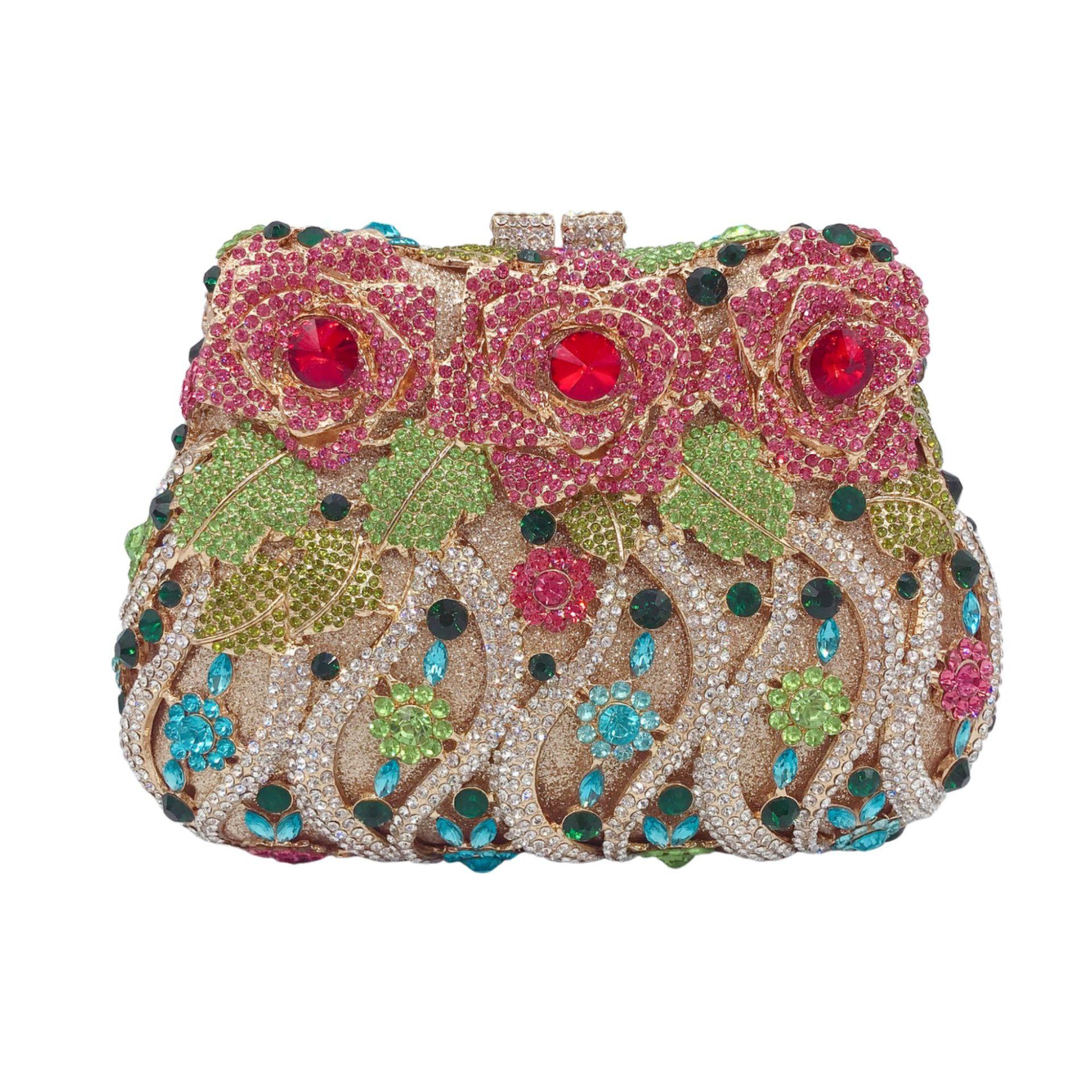 New Hollow Rose Diamond Dinner Bag Banquet Diamond Handle Fashion Women s Bag Crystal clutch
New Hollow Rose Diamond Dinner Bag Banquet Diamond Handle Fashion Women s Bag Crystal clutch
