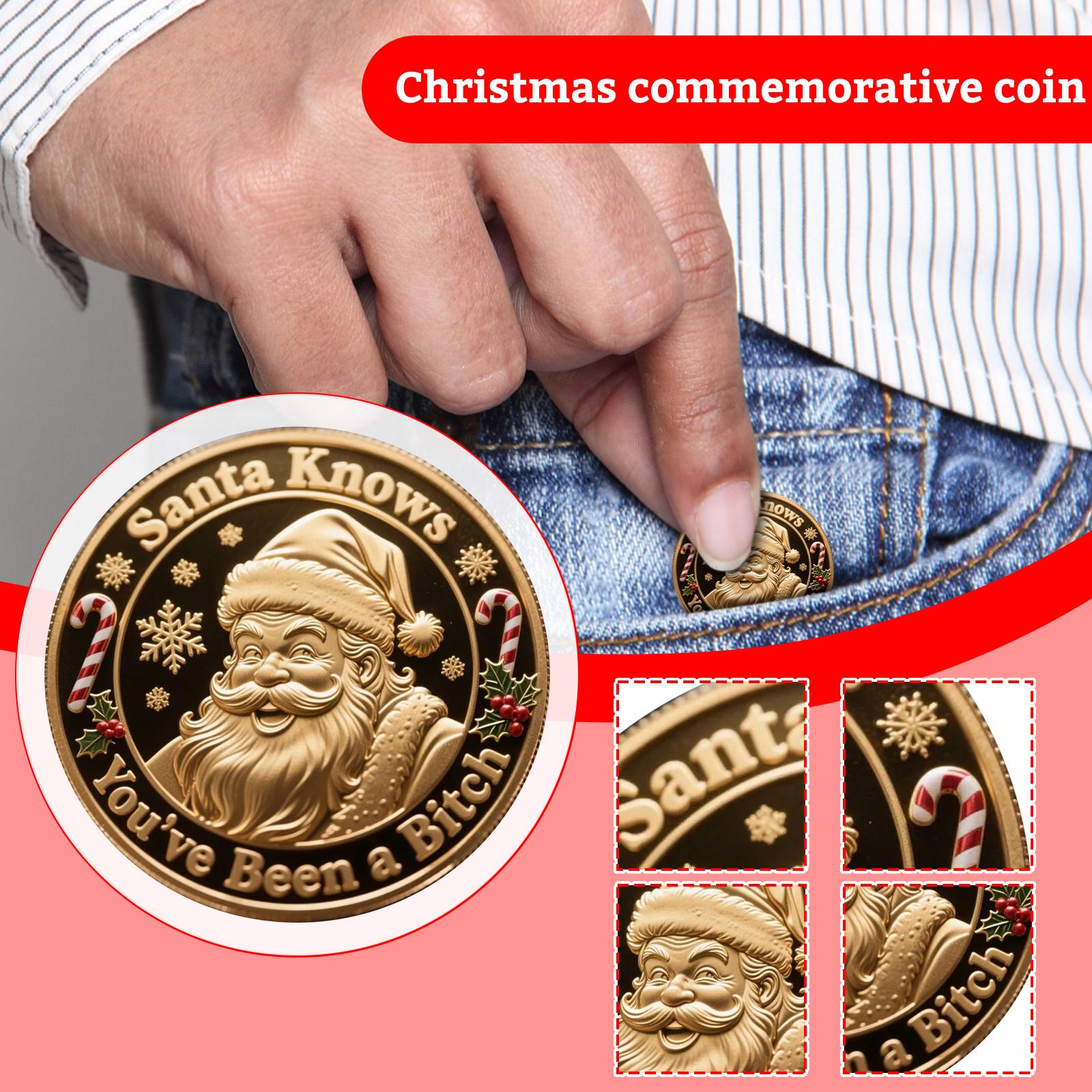 Christmas Coin Commemorative Coin, Gift For Friends One Size
Christmas Coin Commemorative Coin, Gift For Friends One Size