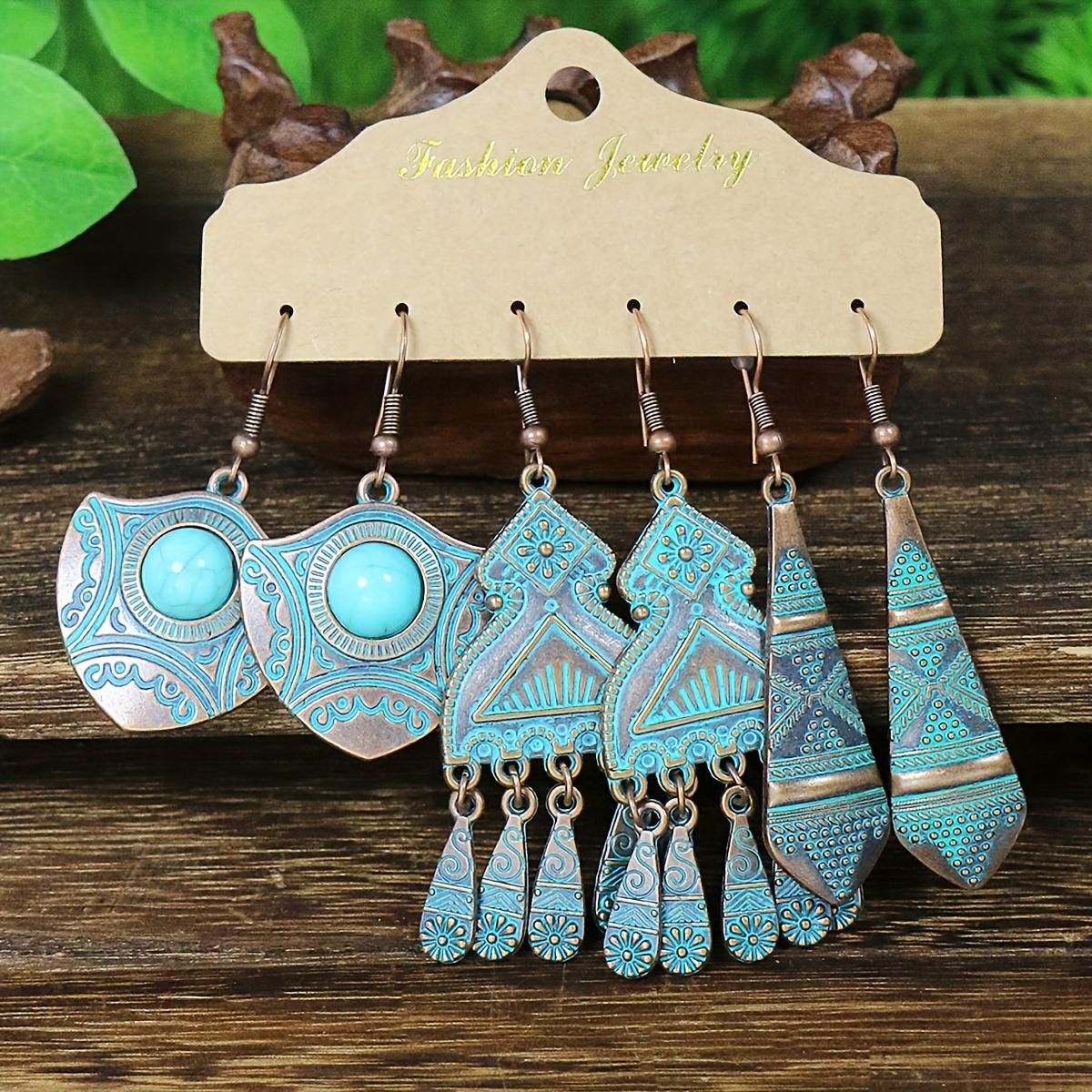 Набор серег в стиле бохо бронзового цвета, многокомпонентный набор, геометрические большие серьги-кольца, бусины, дизайн с ниспадающей кисточкой, инкрустация бирюзой, декор для вечеринки
Набор серег в стиле бохо бронзового цвета, многокомпонентный набор, геометрические большие серьги-кольца, бусины, дизайн с ниспадающей кисточкой, инкрустация бирюзой, декор для вечеринки