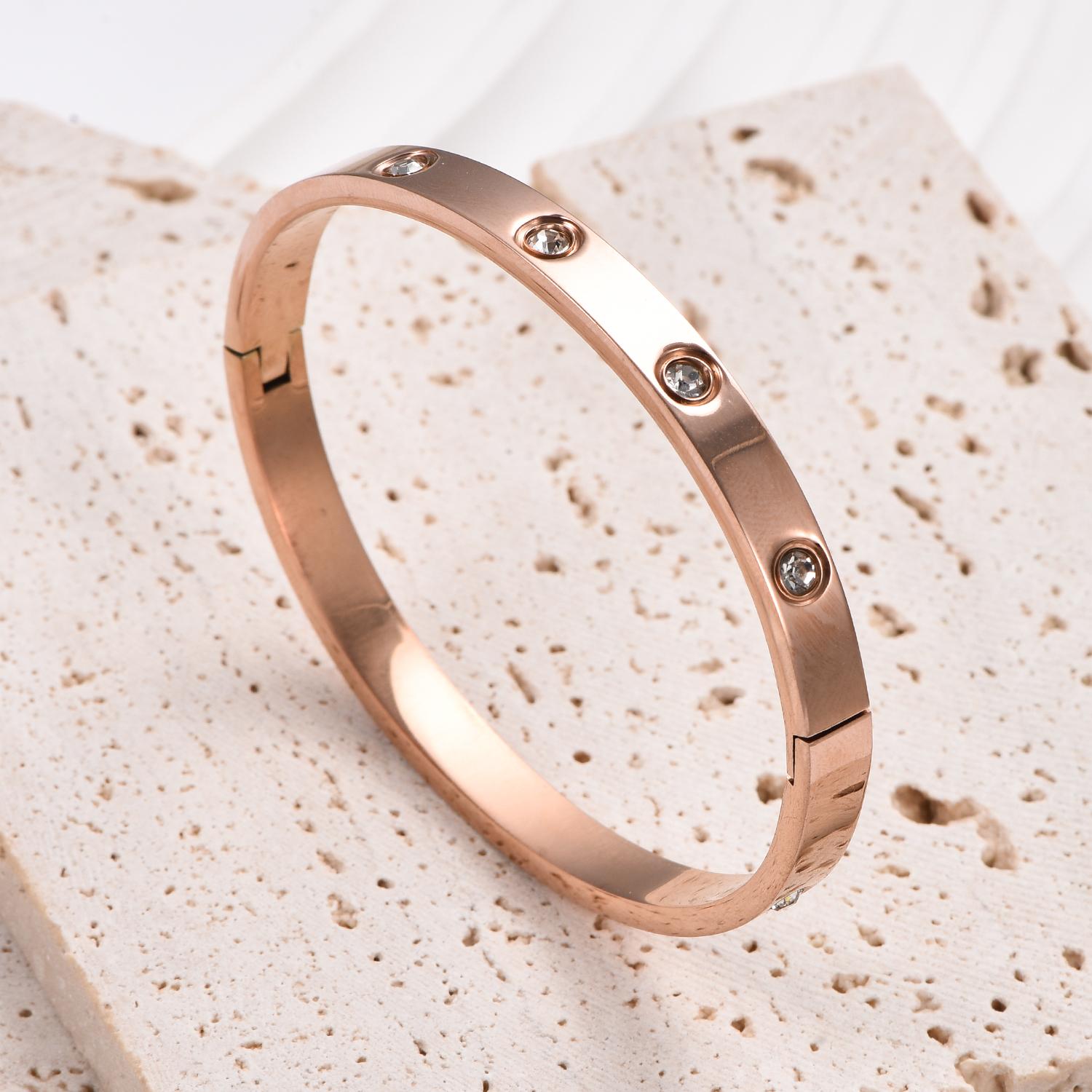 6mm Wide Exquisite Zircon Openable Bracelet for Women ,Stainless Steel Polished Bangle Bracelets,Girl Jewelry Gifts Яскраво-рожевий
6mm Wide Exquisite Zircon Openable Bracelet for Women ,Stainless Steel Polished Bangle Bracelets,Girl Jewelry Gifts Яскраво-рожевий