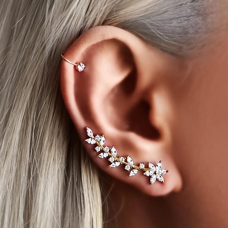 1 Pair Crystal Leaf Earrings - Rose Flower Dangle & Stud Design, Golden-Tone Zinc Alloy Fashion Jewelry for Women золотой
1 Pair Crystal Leaf Earrings - Rose Flower Dangle & Stud Design, Golden-Tone Zinc Alloy Fashion Jewelry for Women золотой