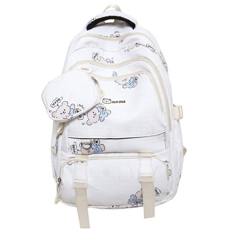 Stylish Multi-functional Nylon Backpack For High School College Travel In White Green Black Blue Pink
Stylish Multi-functional Nylon Backpack For High School College Travel In White Green Black Blue Pink