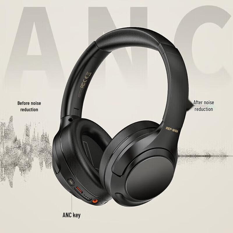 Recci REP-W86 ANC Noise Cancelling Bluetooth Headphones
Recci REP-W86 ANC Noise Cancelling Bluetooth Headphones