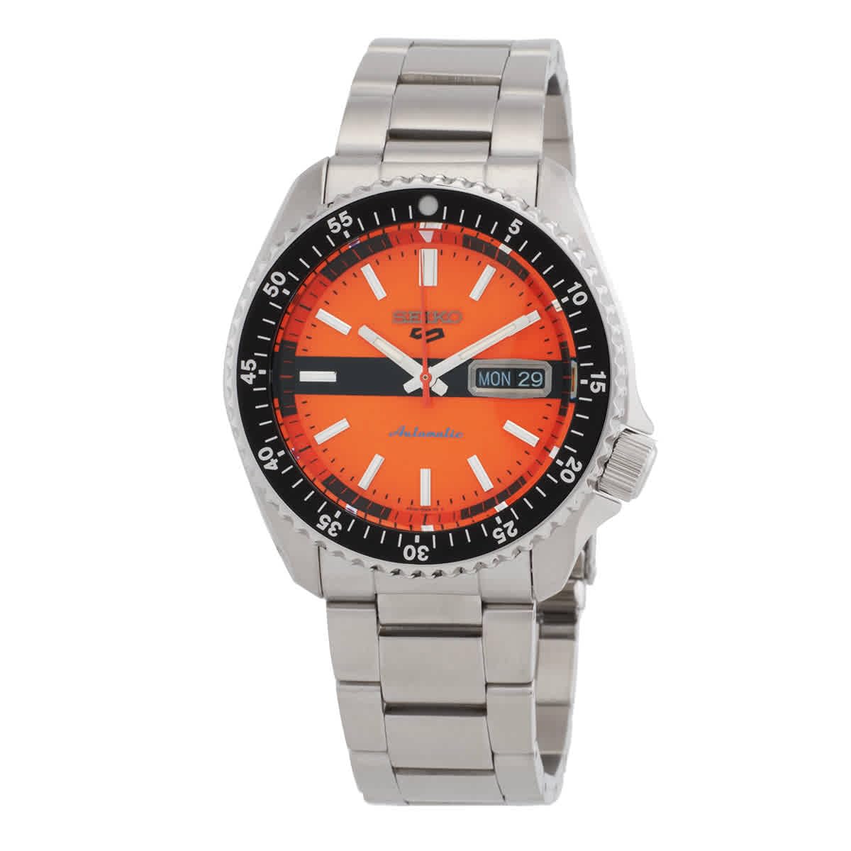 Seiko 5 Sports Automatic Orange Dial Watch Bracelet Men s SRPK11K1,
Seiko 5 Sports Automatic Orange Dial Watch Bracelet Men s SRPK11K1,