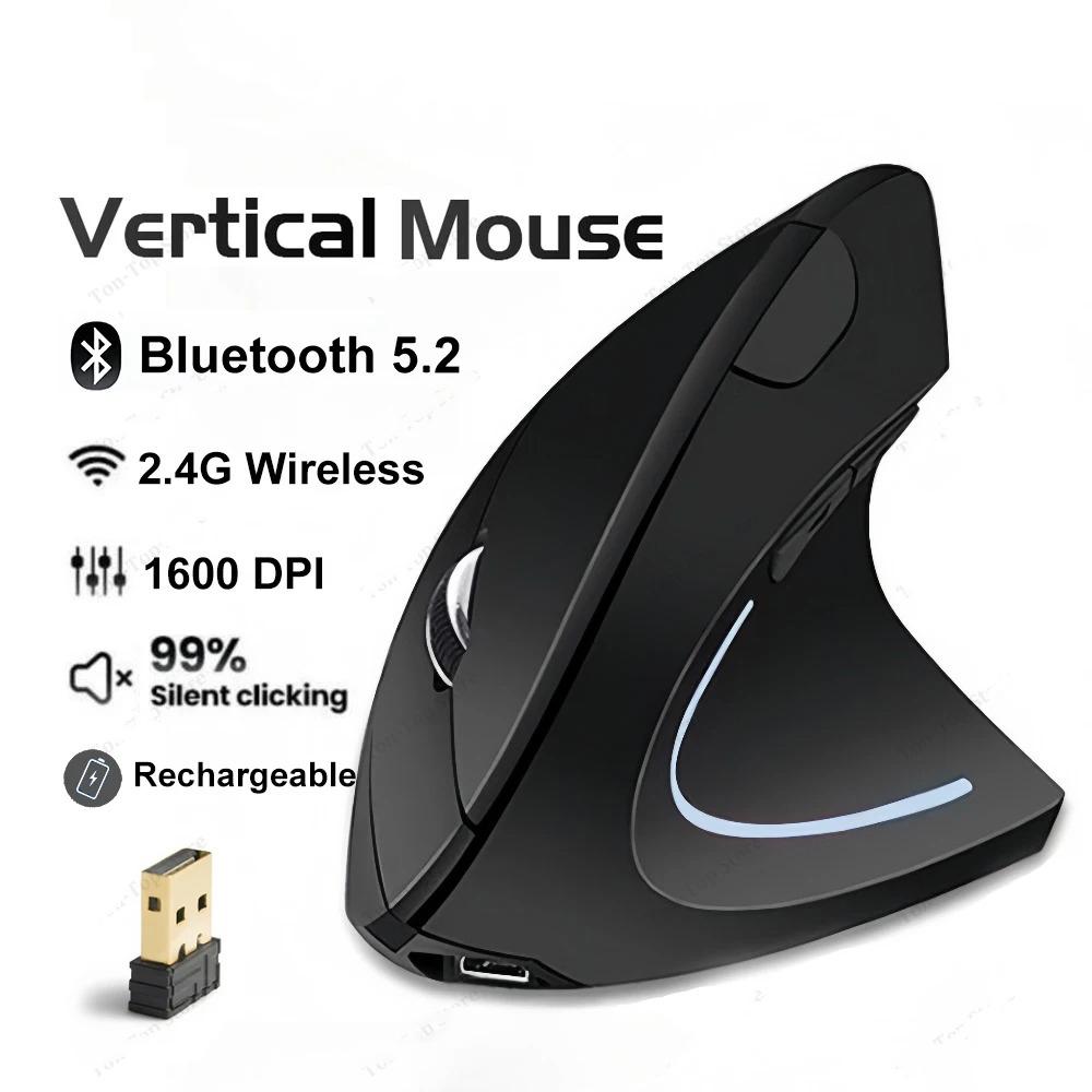 2.4G Wireless Mouse Bluetooth 5.2 Mouse Dual Mode Vertical Mouse 1600 DPI Silent Mouse Rechargeable Mice for PC Laptop Desktop 2.4G No Battery
2.4G Wireless Mouse Bluetooth 5.2 Mouse Dual Mode Vertical Mouse 1600 DPI Silent Mouse Rechargeable Mice for PC Laptop Desktop 2.4G No Battery