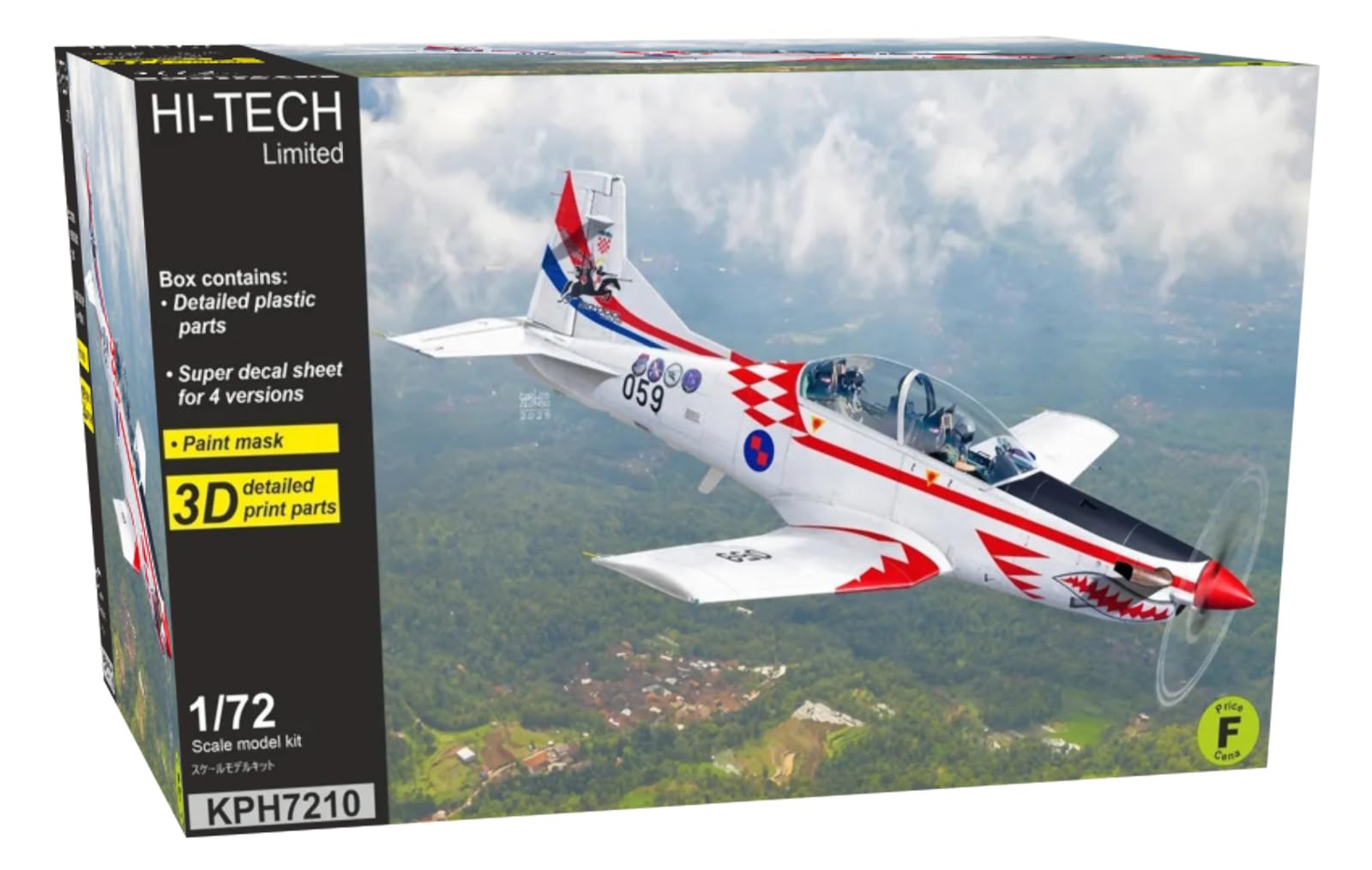 KP Model Limited Edition Pilatus Plastic Model Kit KPMH7210 1/72 Hi-Tech PC-9/A/M (Airplane)
KP Model Limited Edition Pilatus Plastic Model Kit KPMH7210 1/72 Hi-Tech PC-9/A/M (Airplane)