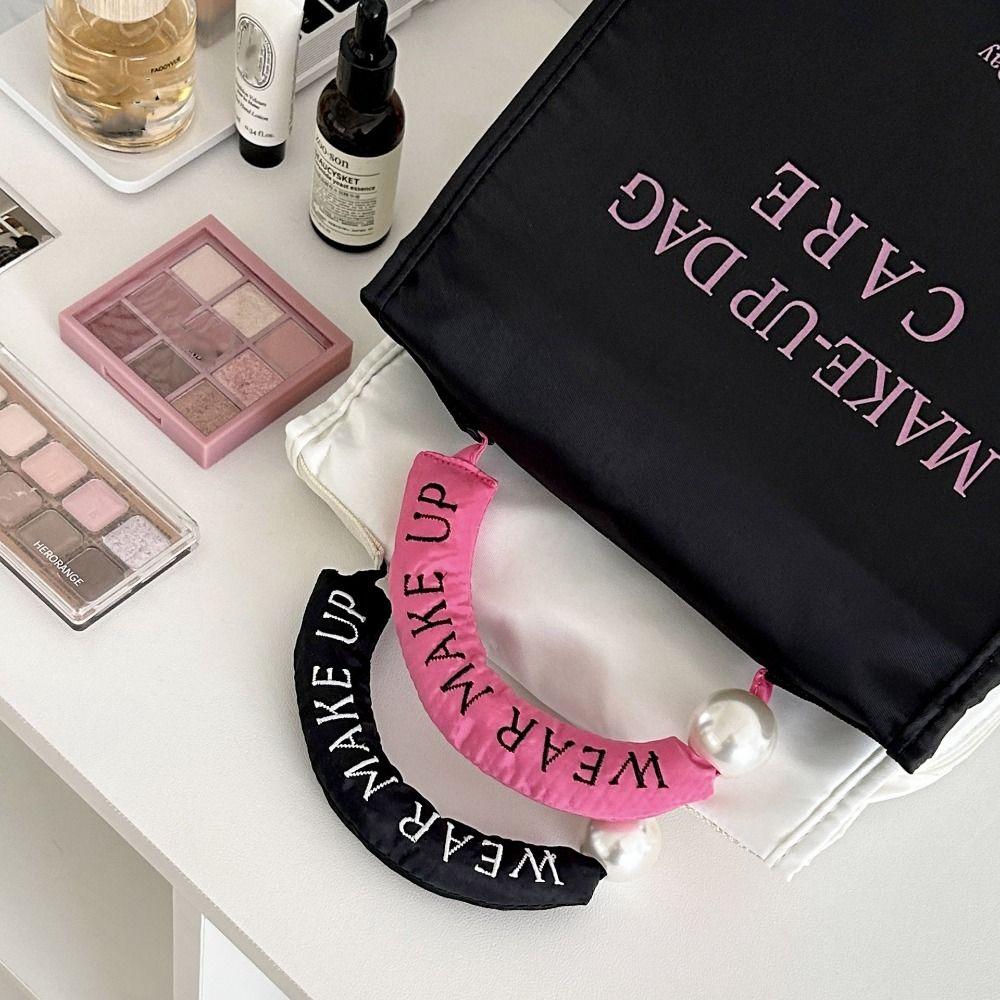 with Hook Handheld Makeup Bag Letter Skincare Storage Bag Portable Cosmetic Bag Outdoor
with Hook Handheld Makeup Bag Letter Skincare Storage Bag Portable Cosmetic Bag Outdoor