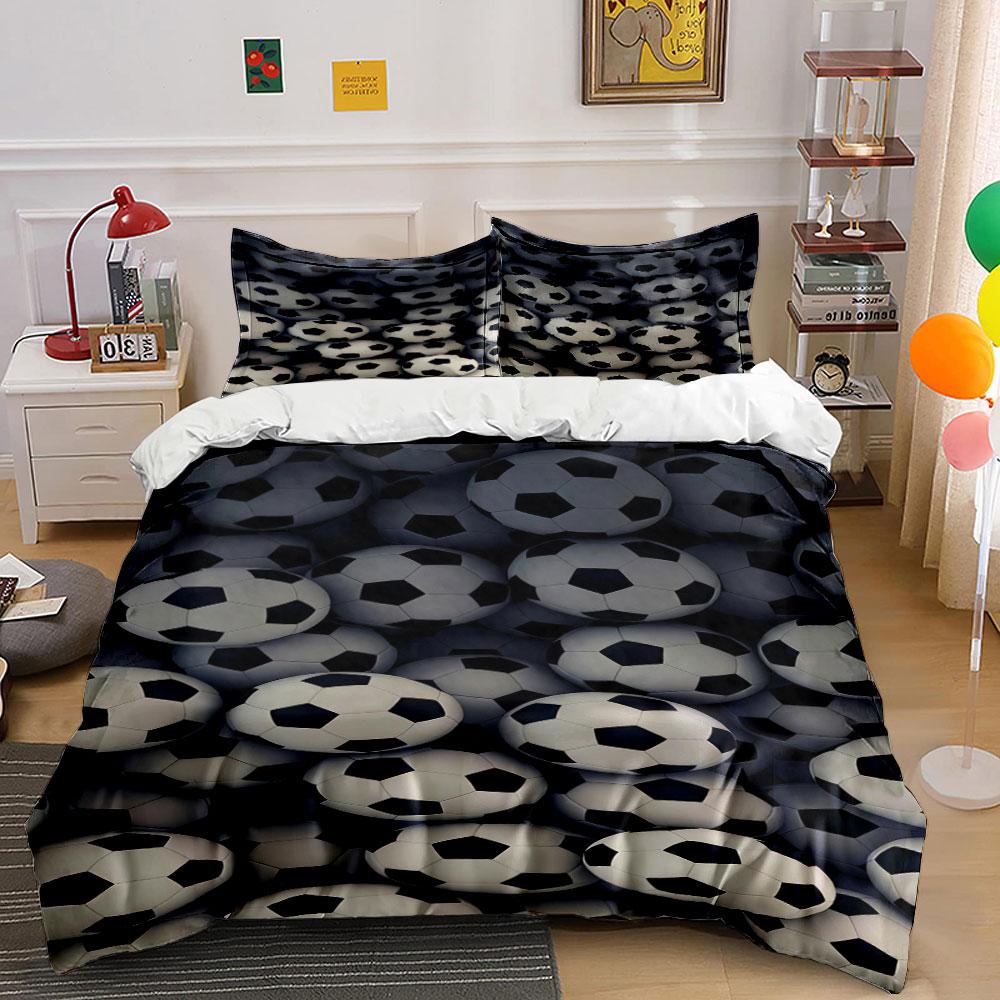 Black-and-white soccer balls. Bedding sets Duvet cover sets Duvet covers Pillowcases(1 * Duvet Cover 2 * Pillowcases, without duvet insert) 135x200cm
Black-and-white soccer balls. Bedding sets Duvet cover sets Duvet covers Pillowcases(1 * Duvet Cover 2 * Pillowcases, without duvet insert) 135x200cm