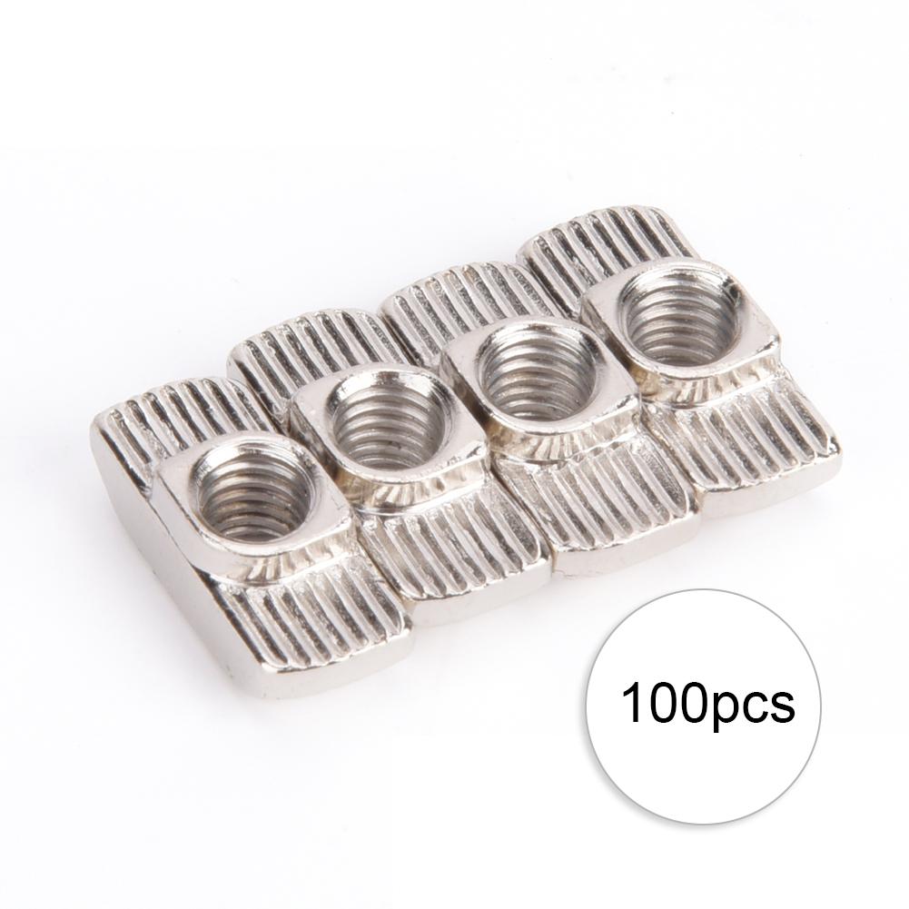 100Pcs T slot Nut Nickel Plating Carbon Steel Sliding Fasteners for Aluminium Profiles(M6 )
100Pcs T slot Nut Nickel Plating Carbon Steel Sliding Fasteners for Aluminium Profiles(M6 )