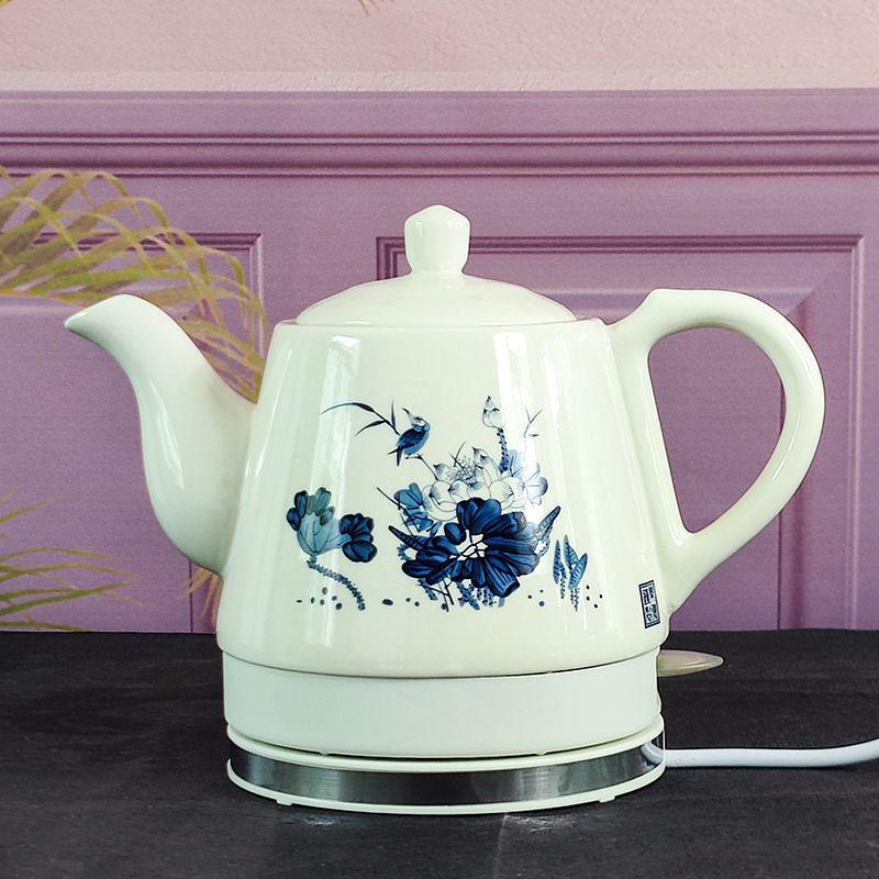 Blue and White Porcelain Electric Tea Kettle, Large Capacity, Auto Power-Off
Blue and White Porcelain Electric Tea Kettle, Large Capacity, Auto Power-Off