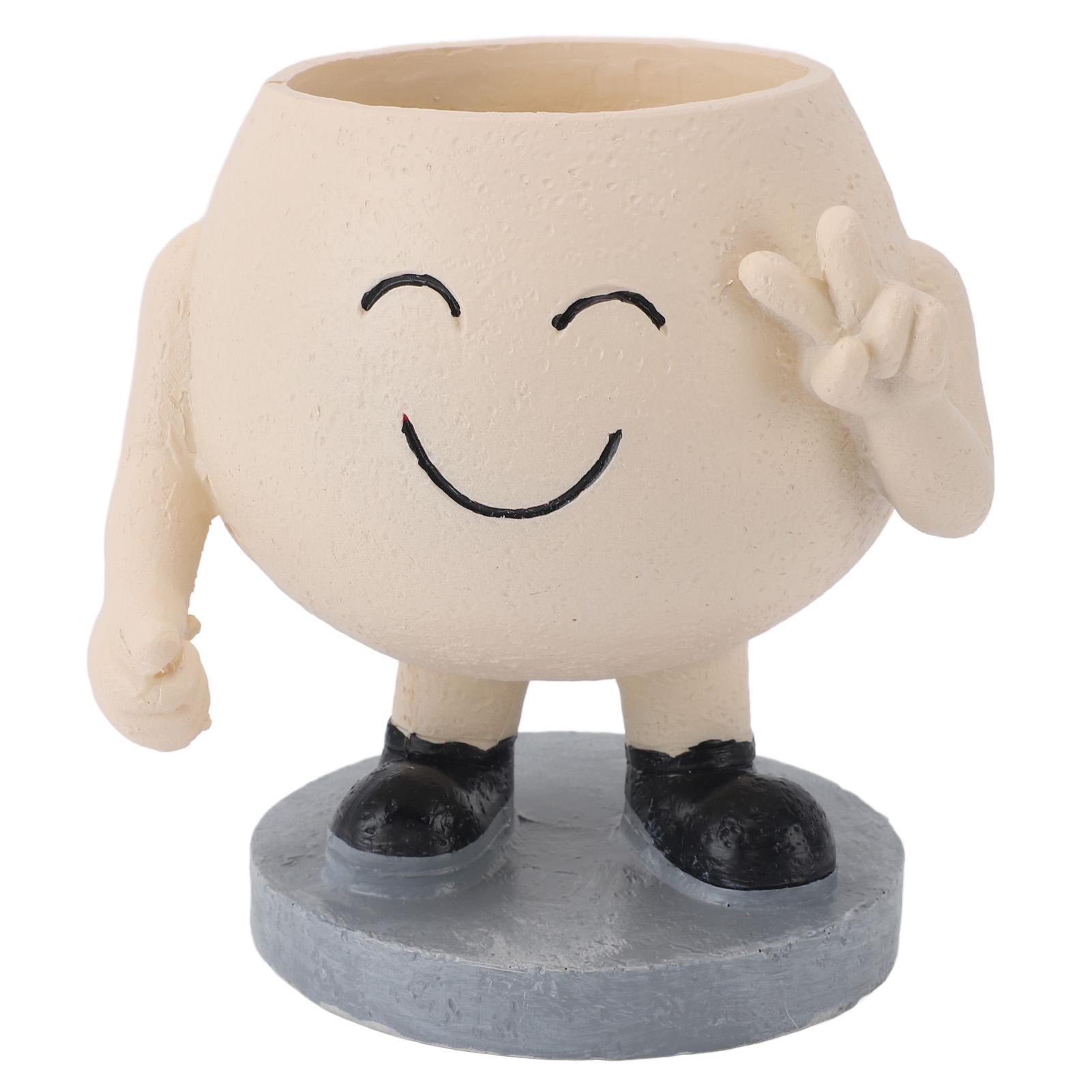 Flower Pot Cute Smile Standing Succulent Flowerpot Fadeless Resin Plant Pot for Garden Courtyard
Flower Pot Cute Smile Standing Succulent Flowerpot Fadeless Resin Plant Pot for Garden Courtyard