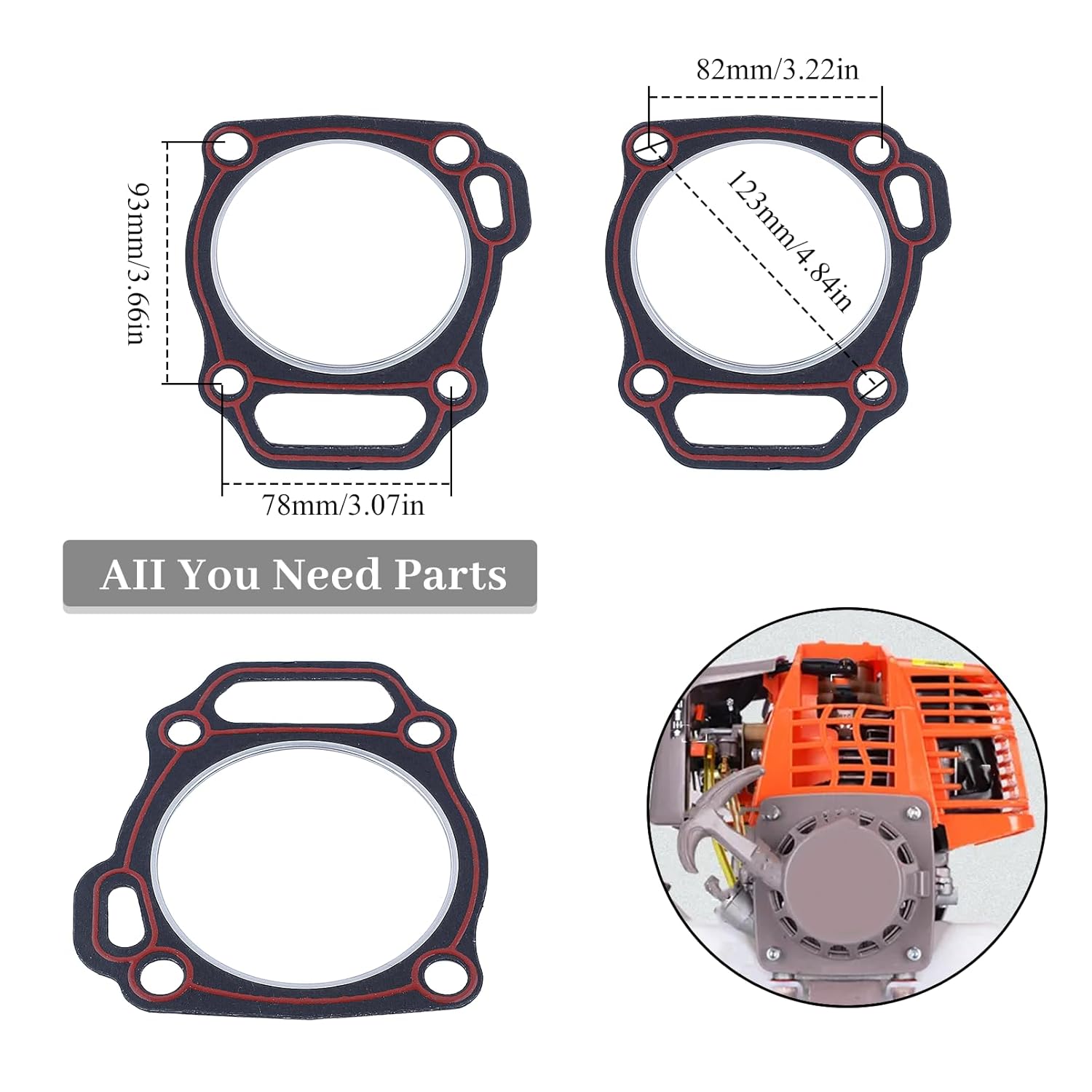 2Pcs/lot 88mm Cylinder Head Gasket for Honda GX390 GX 390 188F 13hp 5KW Petrol Generator Small Engine Parts
2Pcs/lot 88mm Cylinder Head Gasket for Honda GX390 GX 390 188F 13hp 5KW Petrol Generator Small Engine Parts