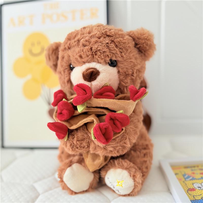 Милый плюшевый рюкзак в виде медвежонка с розой - Мультяшная кукла с цветами - Детский школьный рюкзак, подарок на день рождения коричневый
Милый плюшевый рюкзак в виде медвежонка с розой - Мультяшная кукла с цветами - Детский школьный рюкзак, подарок на день рождения коричневый