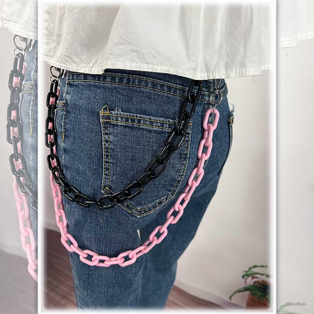 Decoration Acrylic Chains Men Punk Style Waist Chains Pants Chains Double Layer Plastic Belts green-single layer
Decoration Acrylic Chains Men Punk Style Waist Chains Pants Chains Double Layer Plastic Belts green-single layer