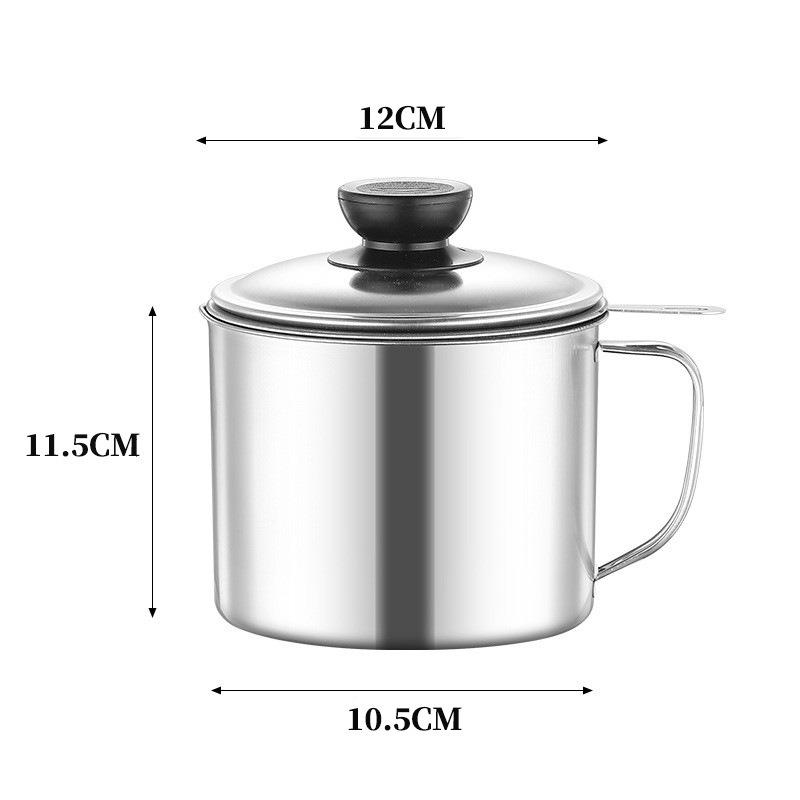 2/1.5L Oil Filter Fry Basket Oil Storage Can Pot Stainless Steel with Basket and Lid Deep Fryer Multifunctional Deep Frying Pot
2/1.5L Oil Filter Fry Basket Oil Storage Can Pot Stainless Steel with Basket and Lid Deep Fryer Multifunctional Deep Frying Pot
