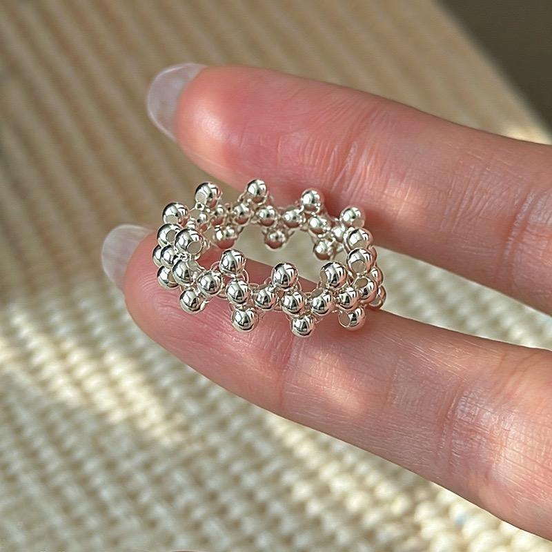 BF CLUB 925 Sterling Rings for Women Simple Geometric Handmade Irregular Retro Dots Round Ring Allergy For Birthday Gift resizable
BF CLUB 925 Sterling Rings for Women Simple Geometric Handmade Irregular Retro Dots Round Ring Allergy For Birthday Gift resizable