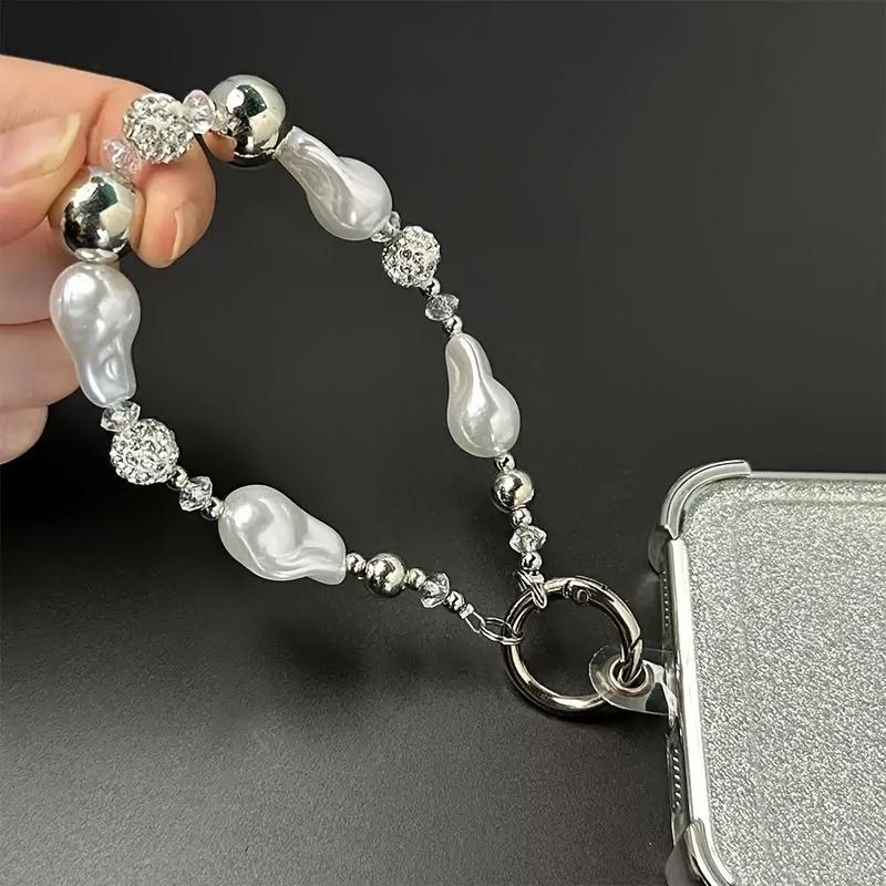 Elegant Women s Phone Lanyard with Rhinestones & Pearls, Fashionable Wrist Strap Keychain, Simple Design Accessory for Daily Use белый
Elegant Women s Phone Lanyard with Rhinestones & Pearls, Fashionable Wrist Strap Keychain, Simple Design Accessory for Daily Use белый